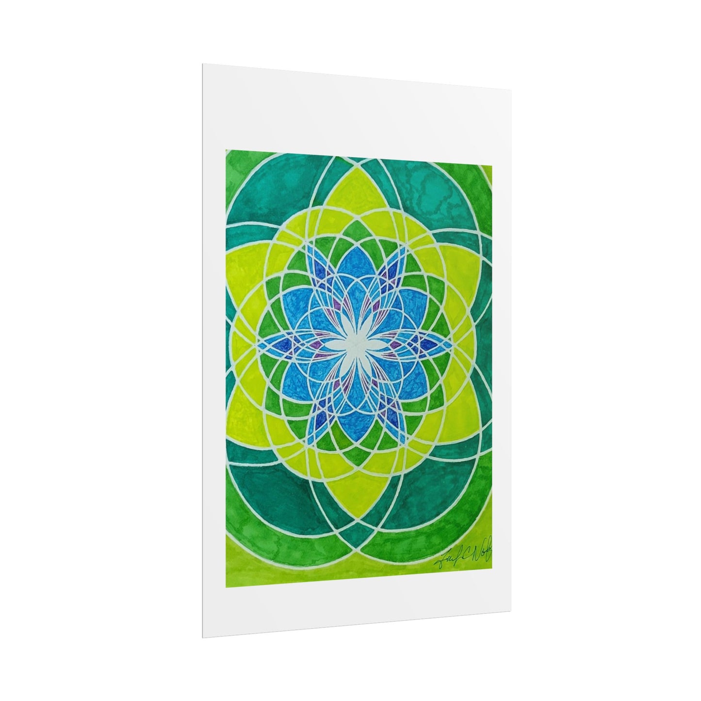 "Seed of Life" Poster print of artwork by Mississippi artist Frank Noto aka "Noto the Artist"