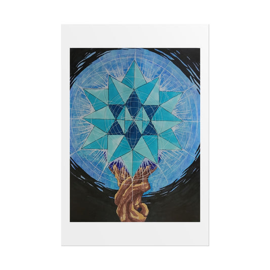 "The Staff" poster print of original artwork by F Noto