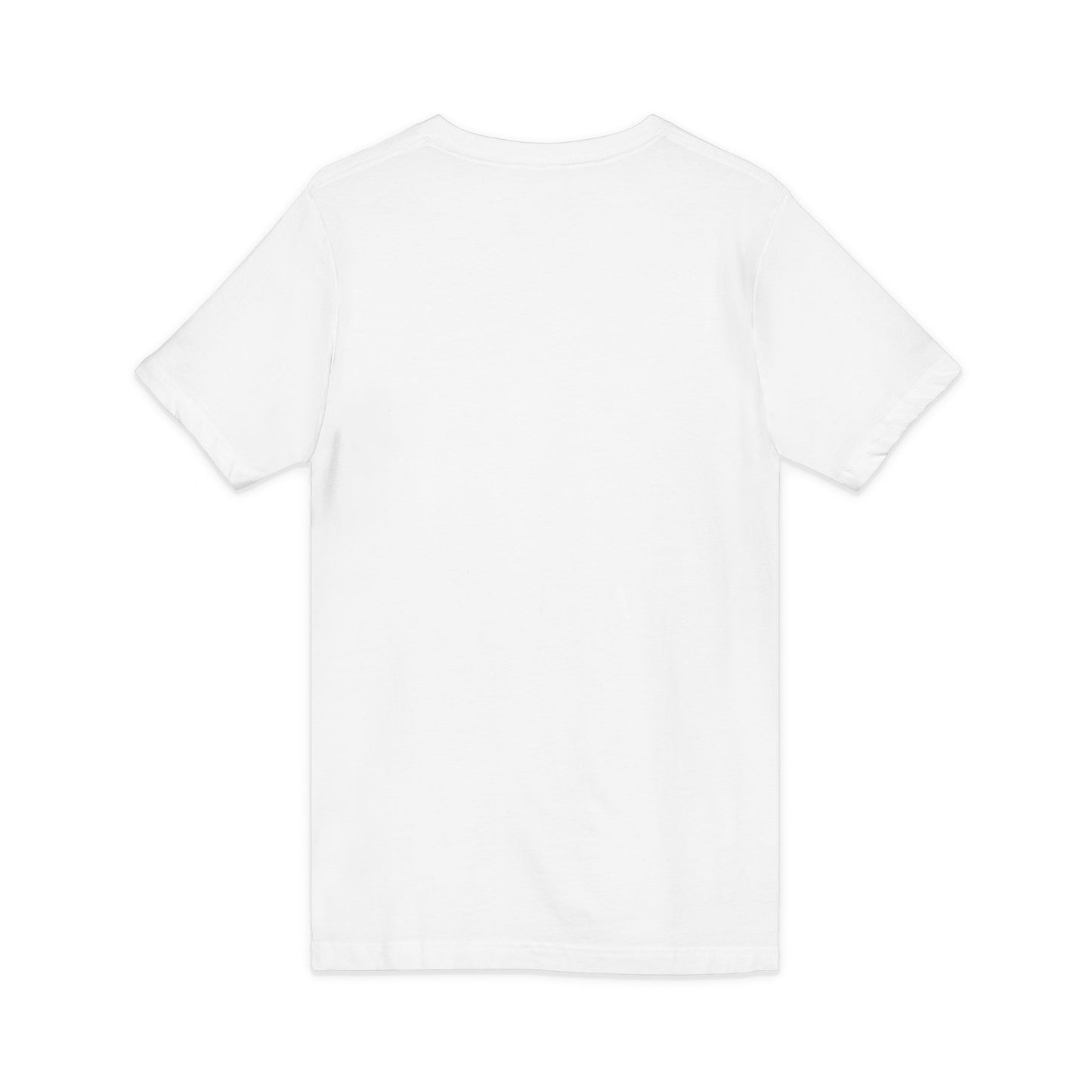 "Particle of an Explosion of Nature" Botanical Mosaic V-Neck Tee — Geometric Succulent Art T-Shirt