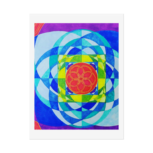 Squared Circle by Frank Noto print poster of original artwork....