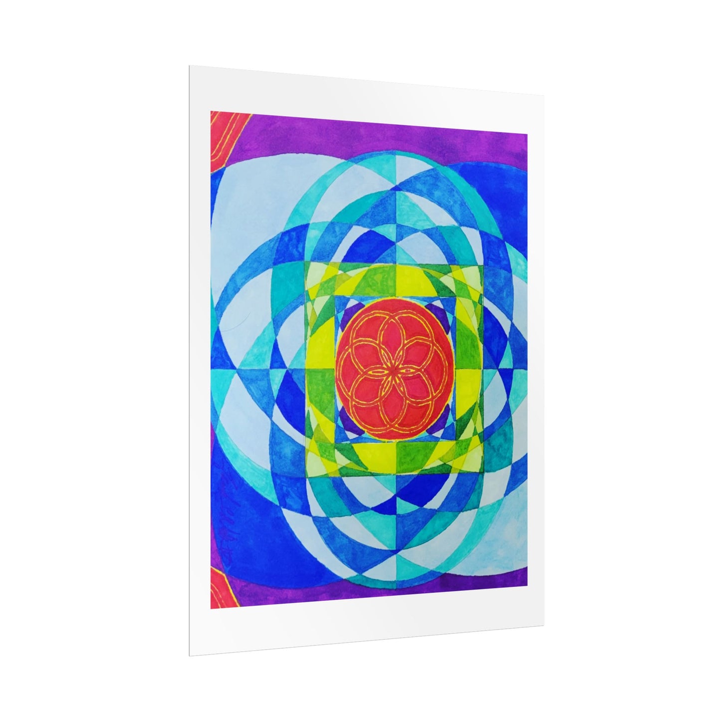 Squared Circle by Frank Noto print poster of original artwork....