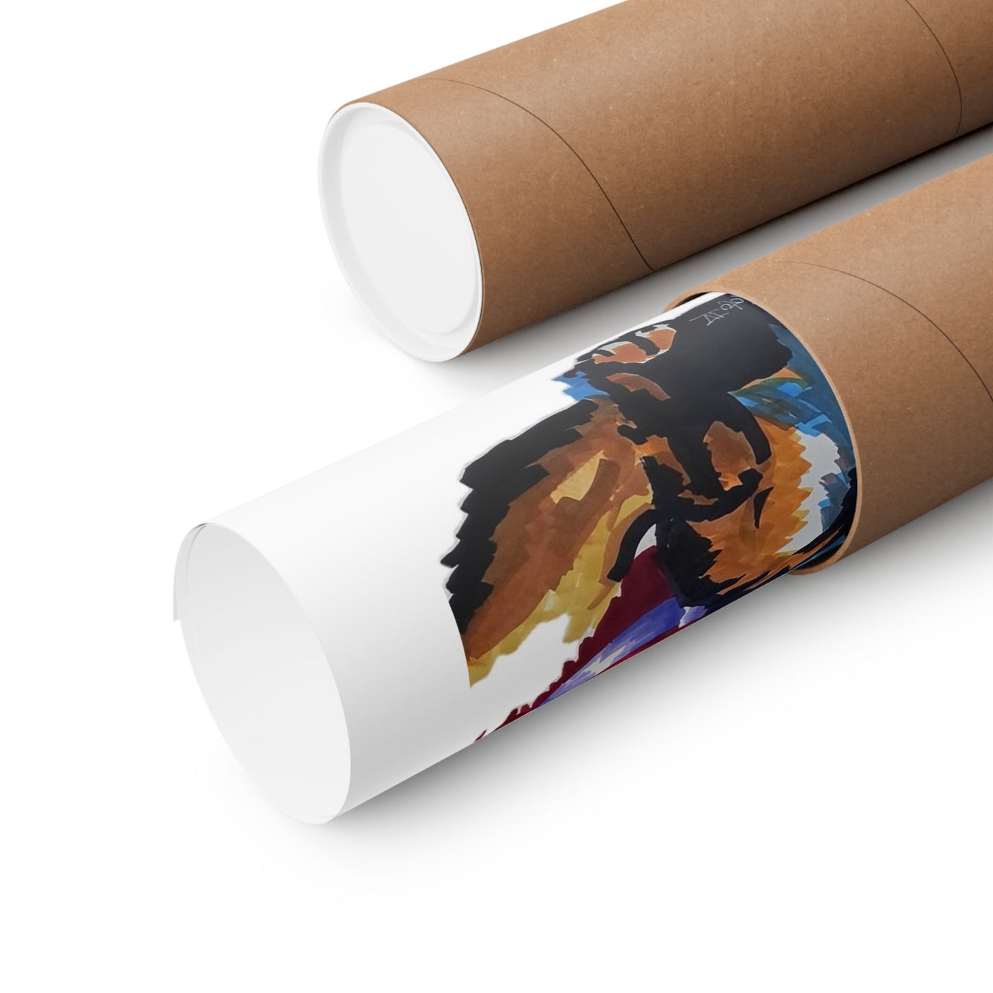 American K9 Poster — Patriotic German Shepherd Matte Vertical Poster "Our pack lives because of those who protect it"