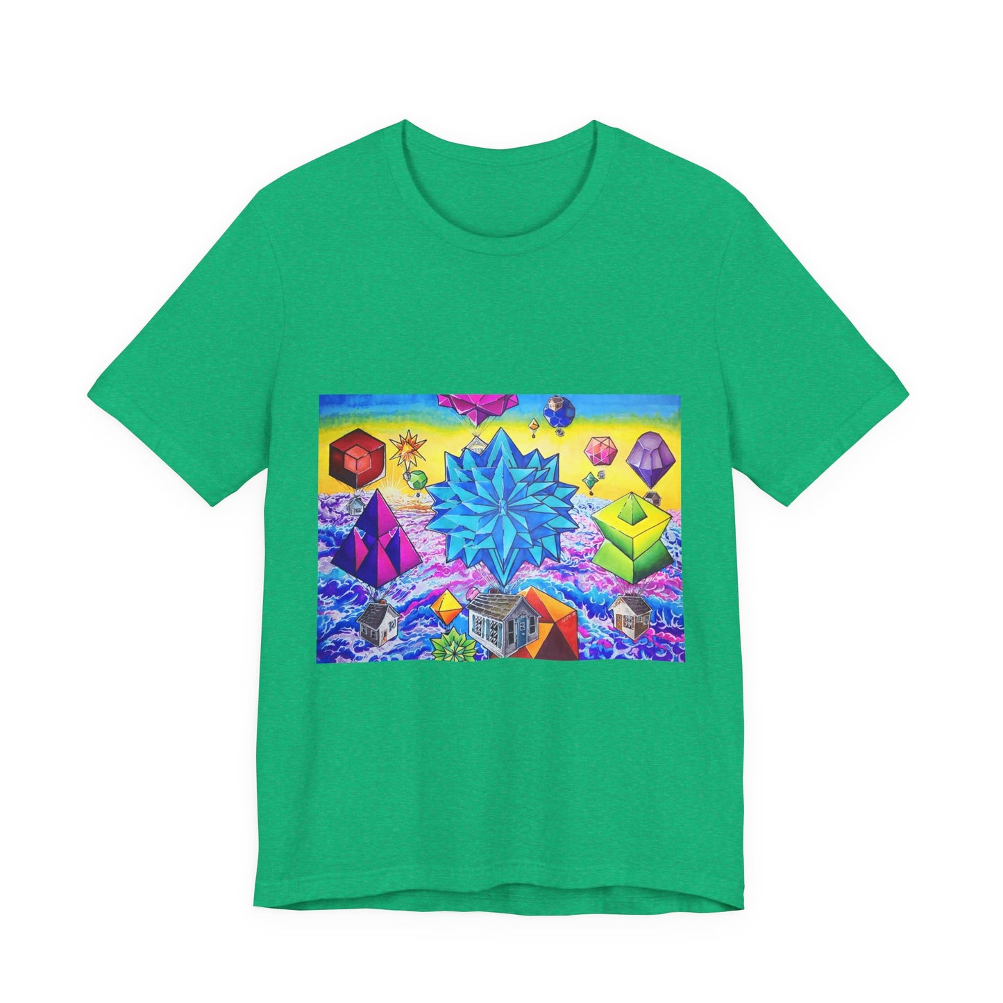 "There goes the neighborhood" Tshirt. Psychedelic Geometric Art T-Shirt