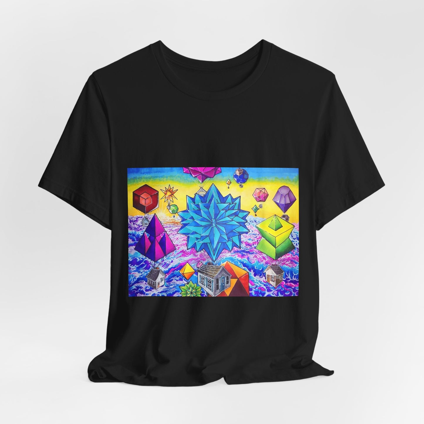 "There goes the neighborhood" Tshirt. Psychedelic Geometric Art T-Shirt