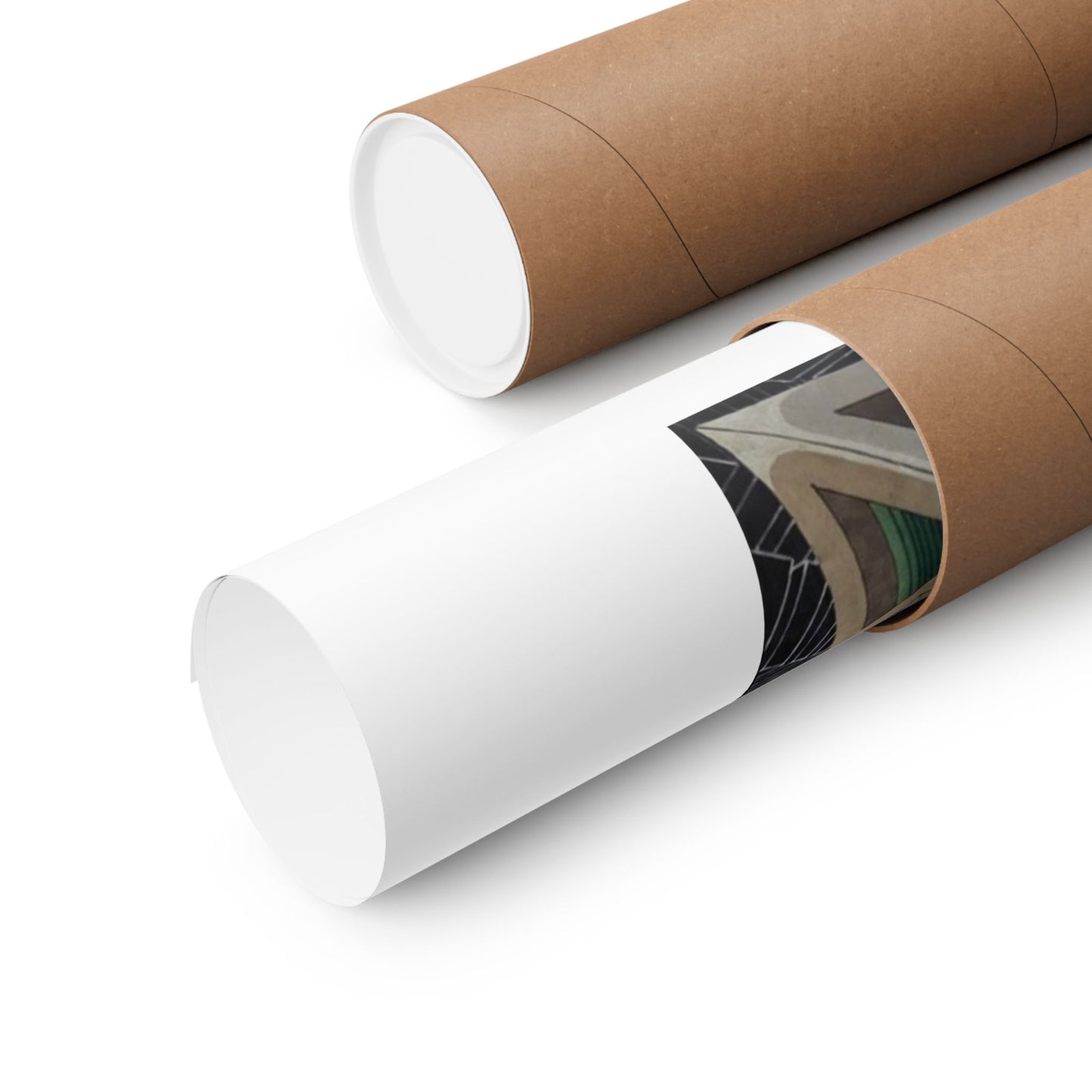 "View of Earth From Inside The Planetary Creation Machine" Geometric Kaleidoscope Matte Poster — Symmetric Urban Abstract Wall Art