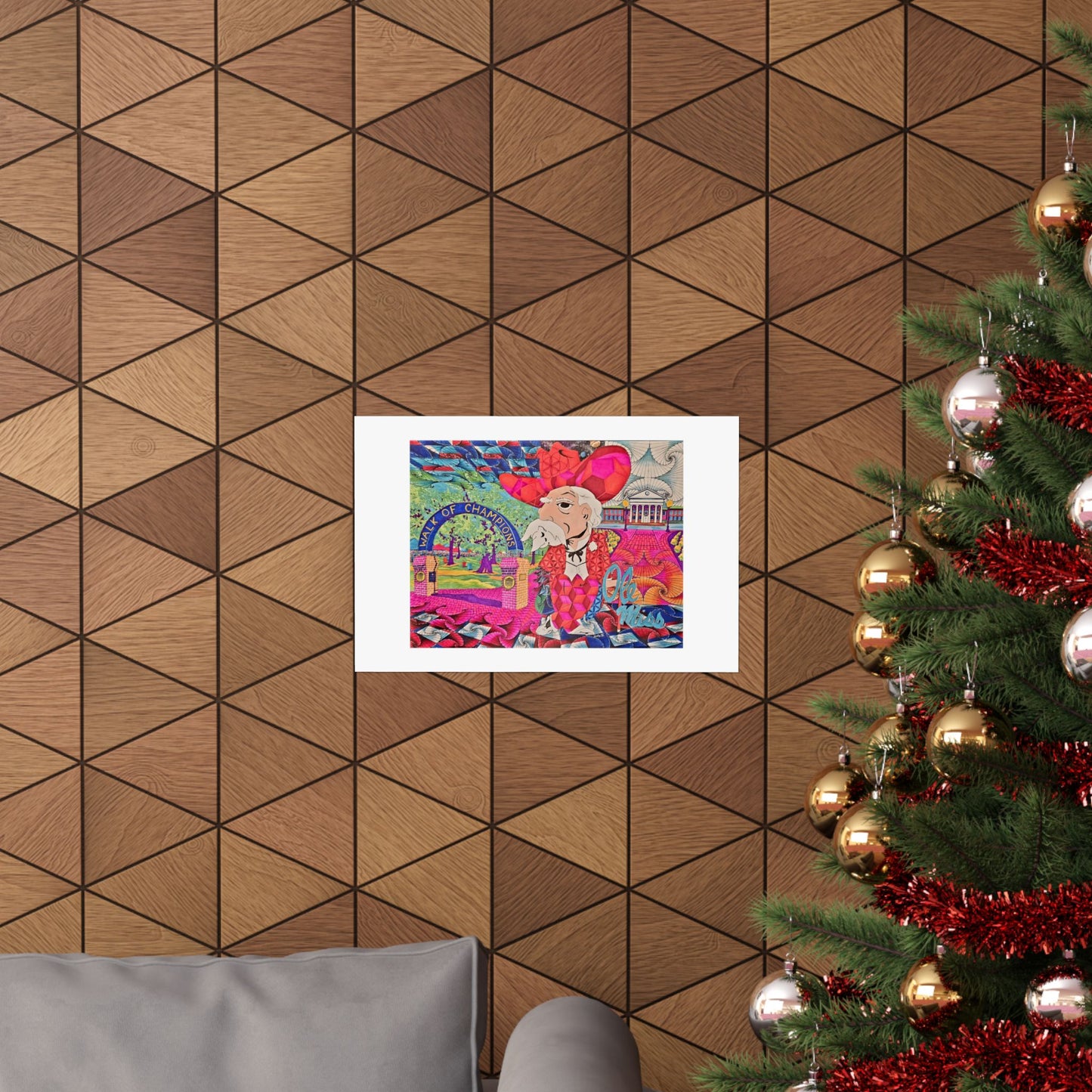 "Ole Miss Daytripper" Matte Poster — Vibrant Pop-Art Illustration