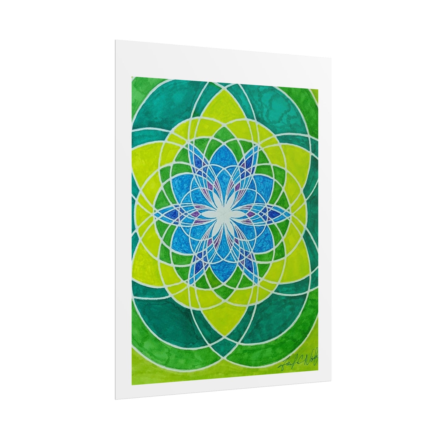 "Seed of Life" Poster print of artwork by Mississippi artist Frank Noto aka "Noto the Artist"