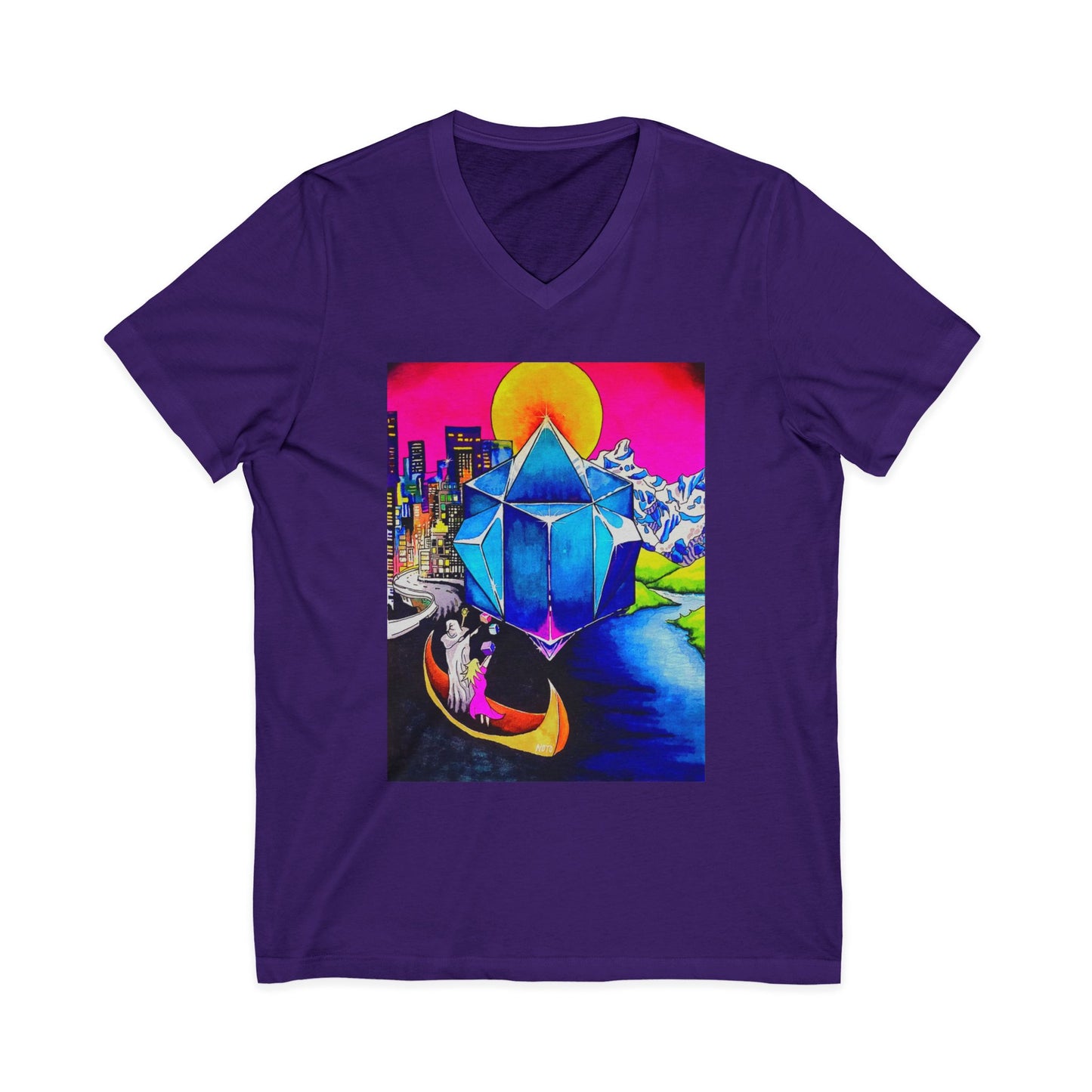 "Create Your World" V-Neck Tee