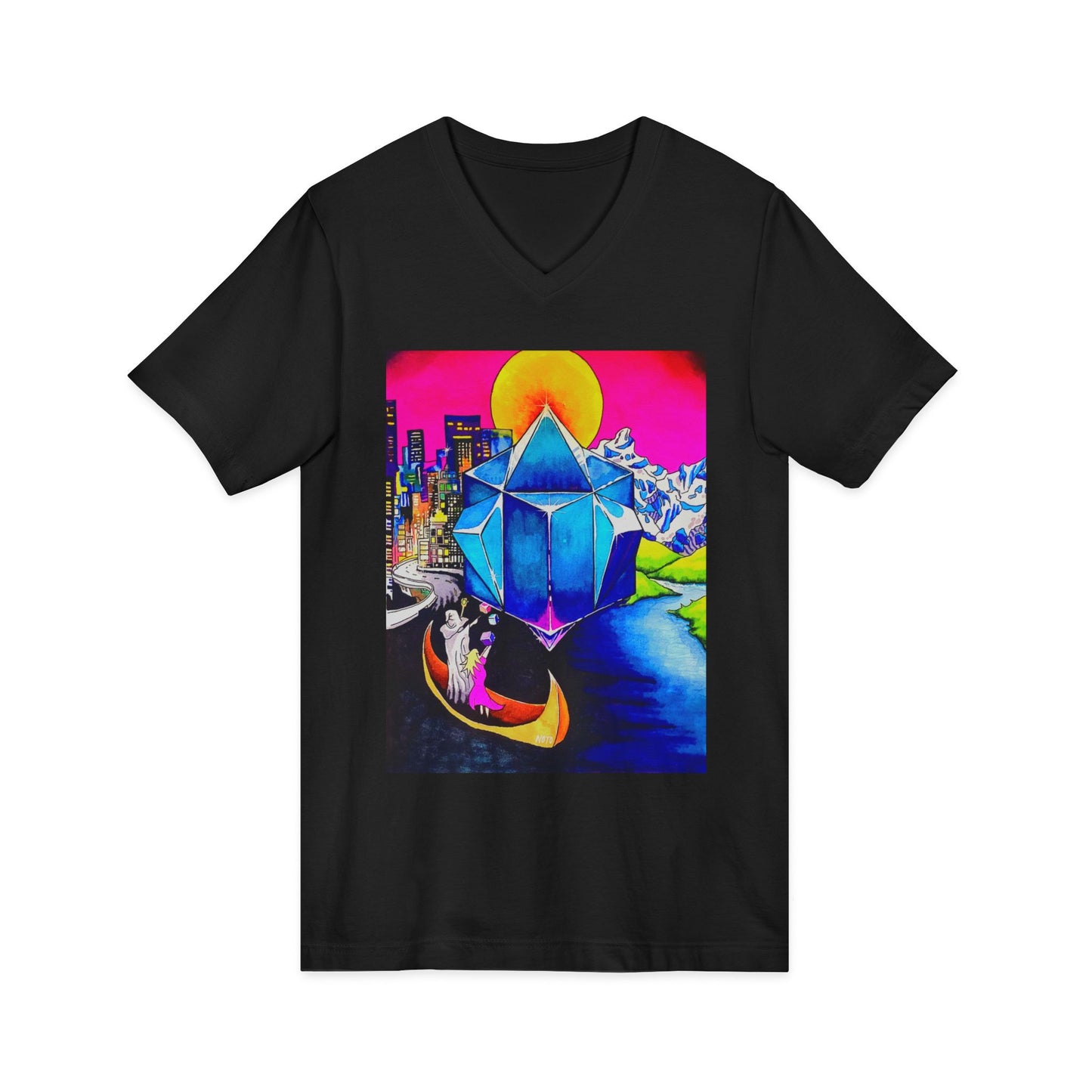 "Create Your World" V-Neck Tee