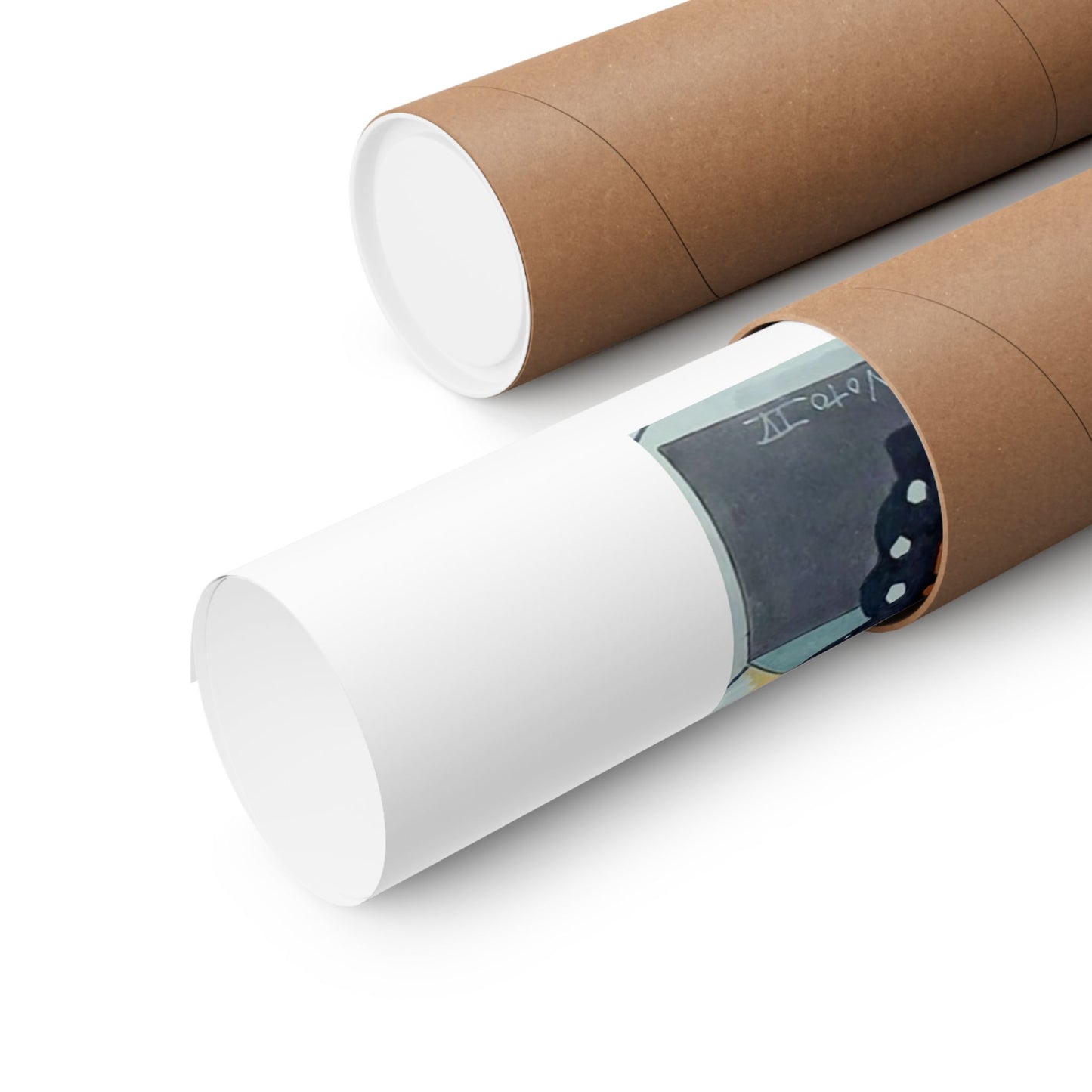 "Echoes of a Butterfly's wings" Butterfly Art Poster — Blue & Orange Monarch Matte Vertical Print