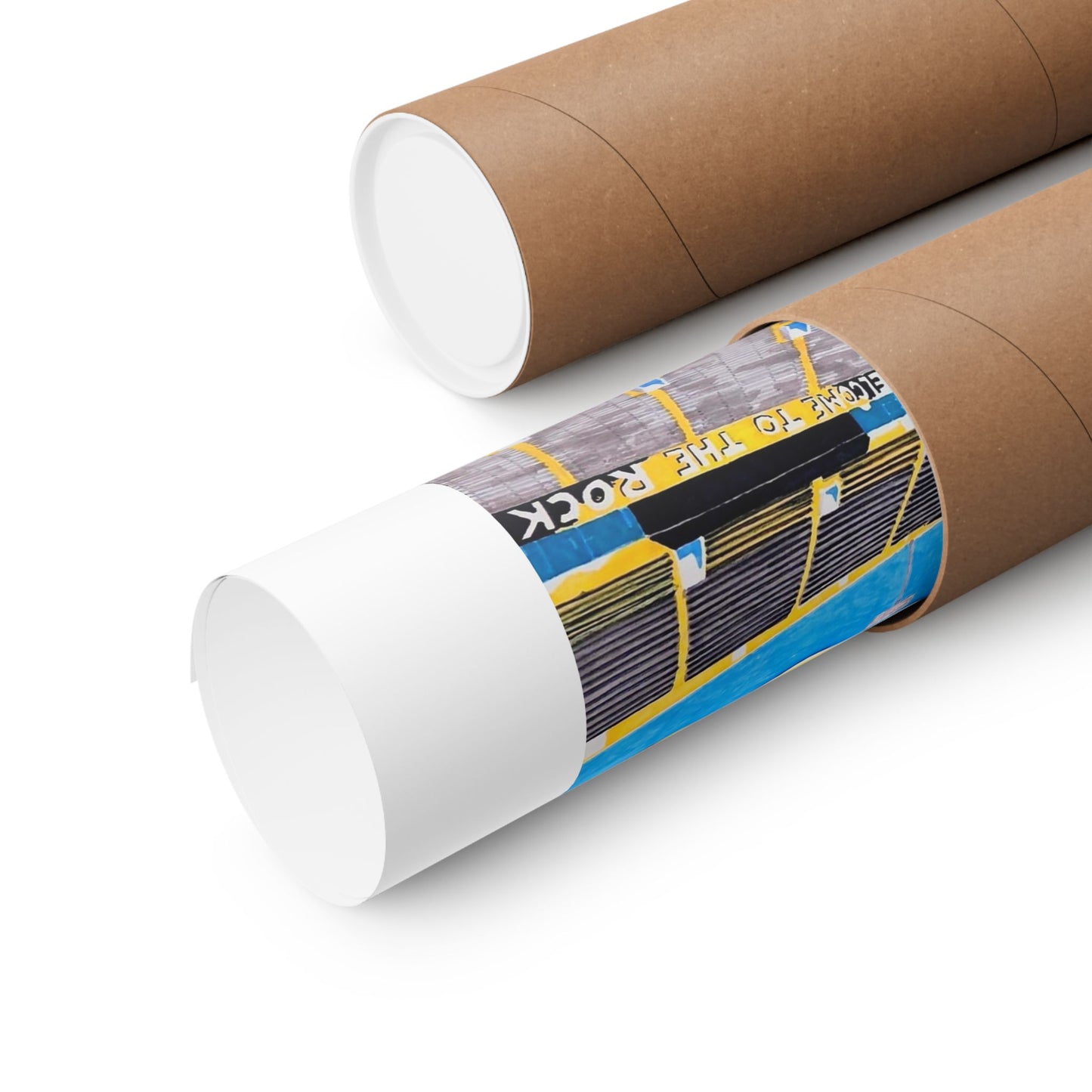 "Black!...Gold!..." Artwork by Frank Noto Eagle Stadium Matte Vertical Poster — Collegiate Campus Art Print