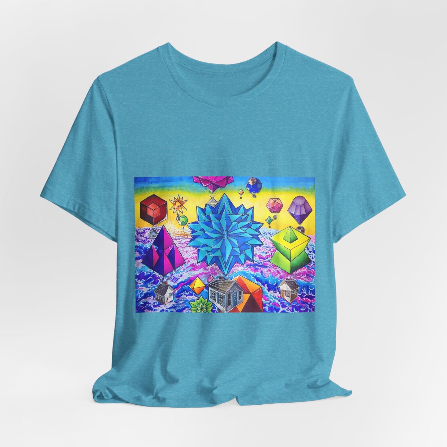 "There goes the neighborhood" Tshirt. Psychedelic Geometric Art T-Shirt