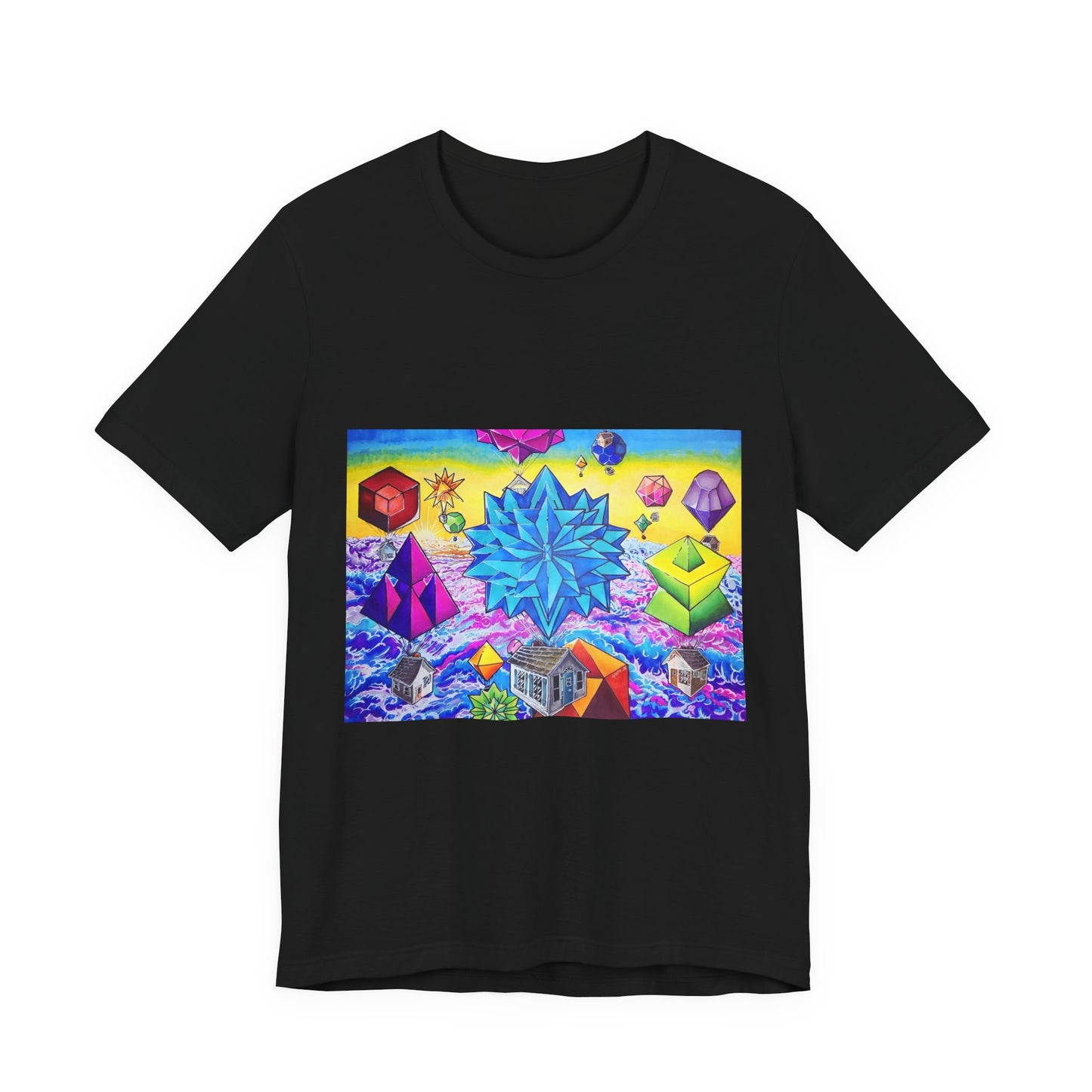 "There goes the neighborhood" Tshirt. Psychedelic Geometric Art T-Shirt