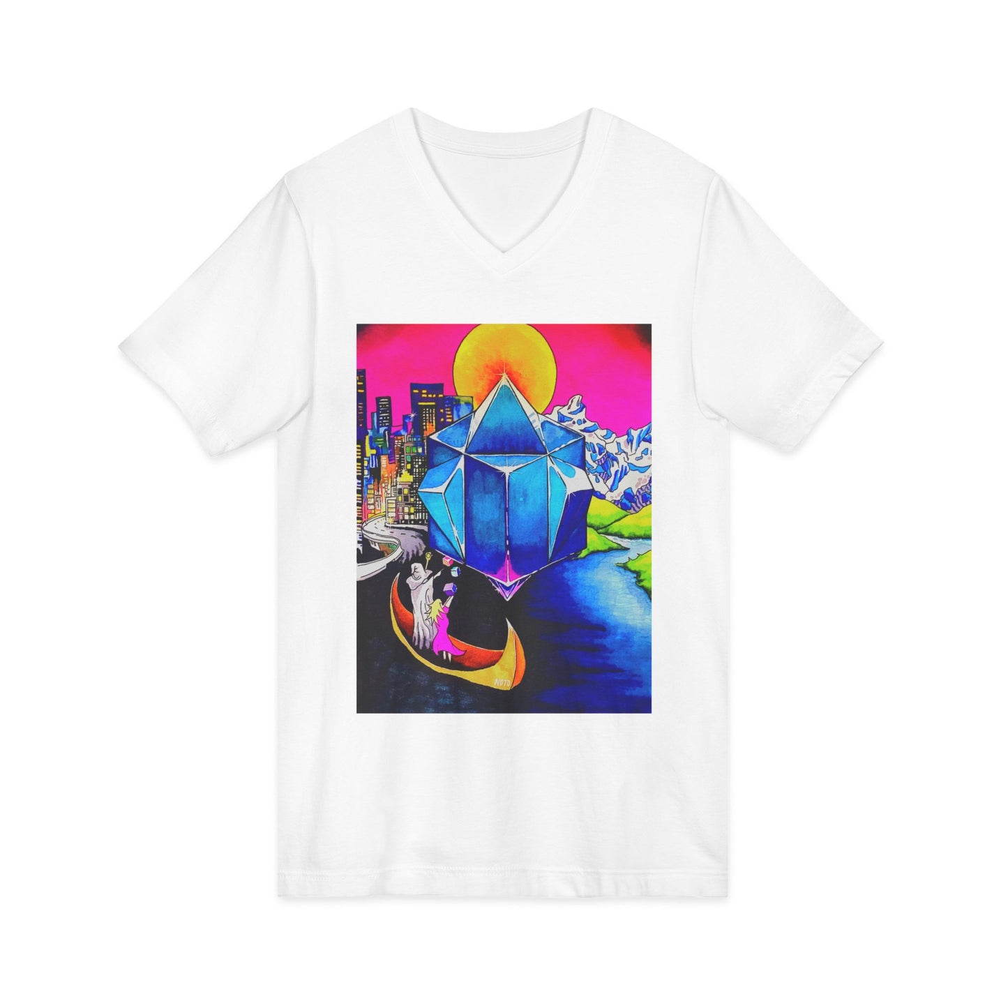 "Create Your World" V-Neck Tee
