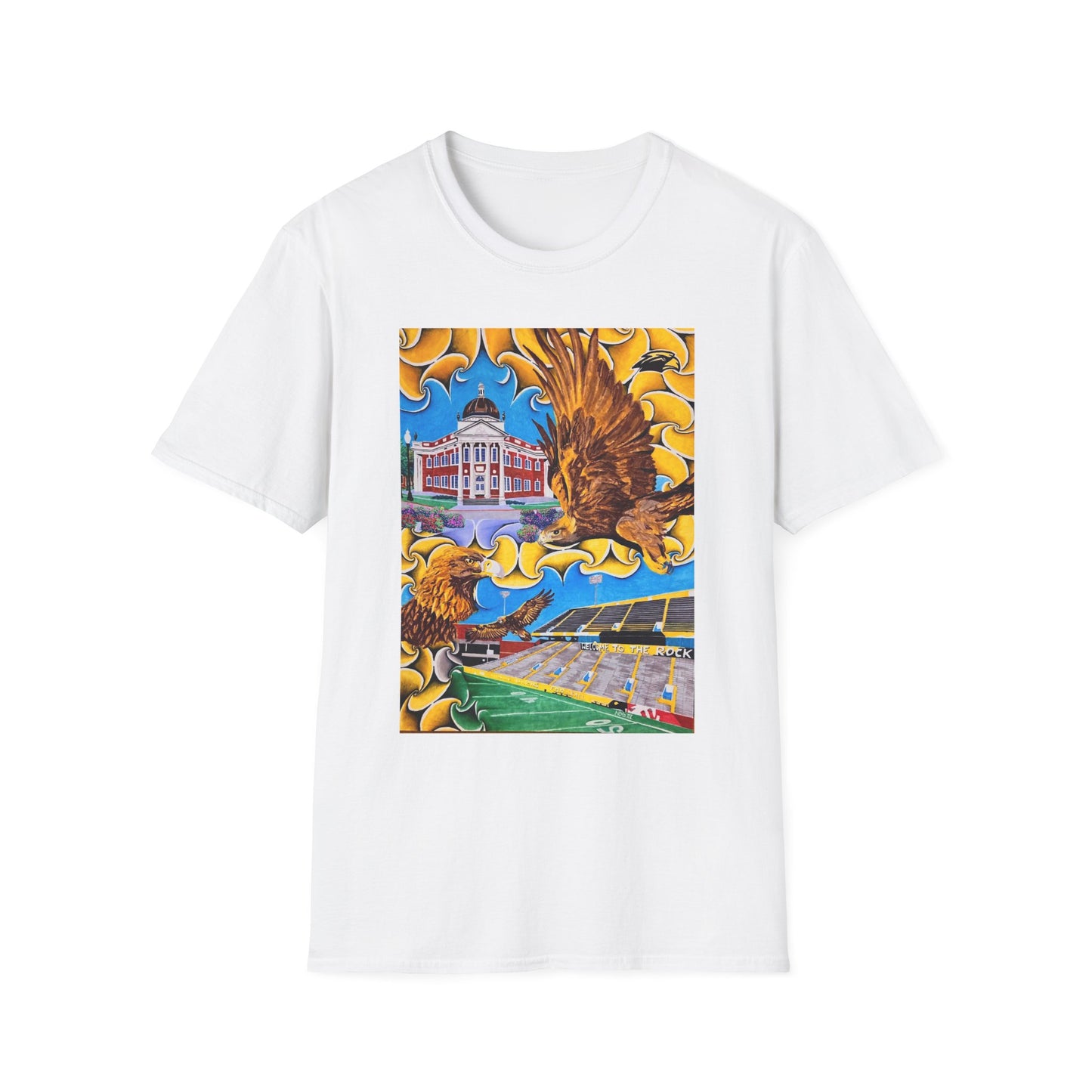 "Black! Gold!" Tshirt featuring artwork by Frank Noto Unisex Softstyle T-Shirt