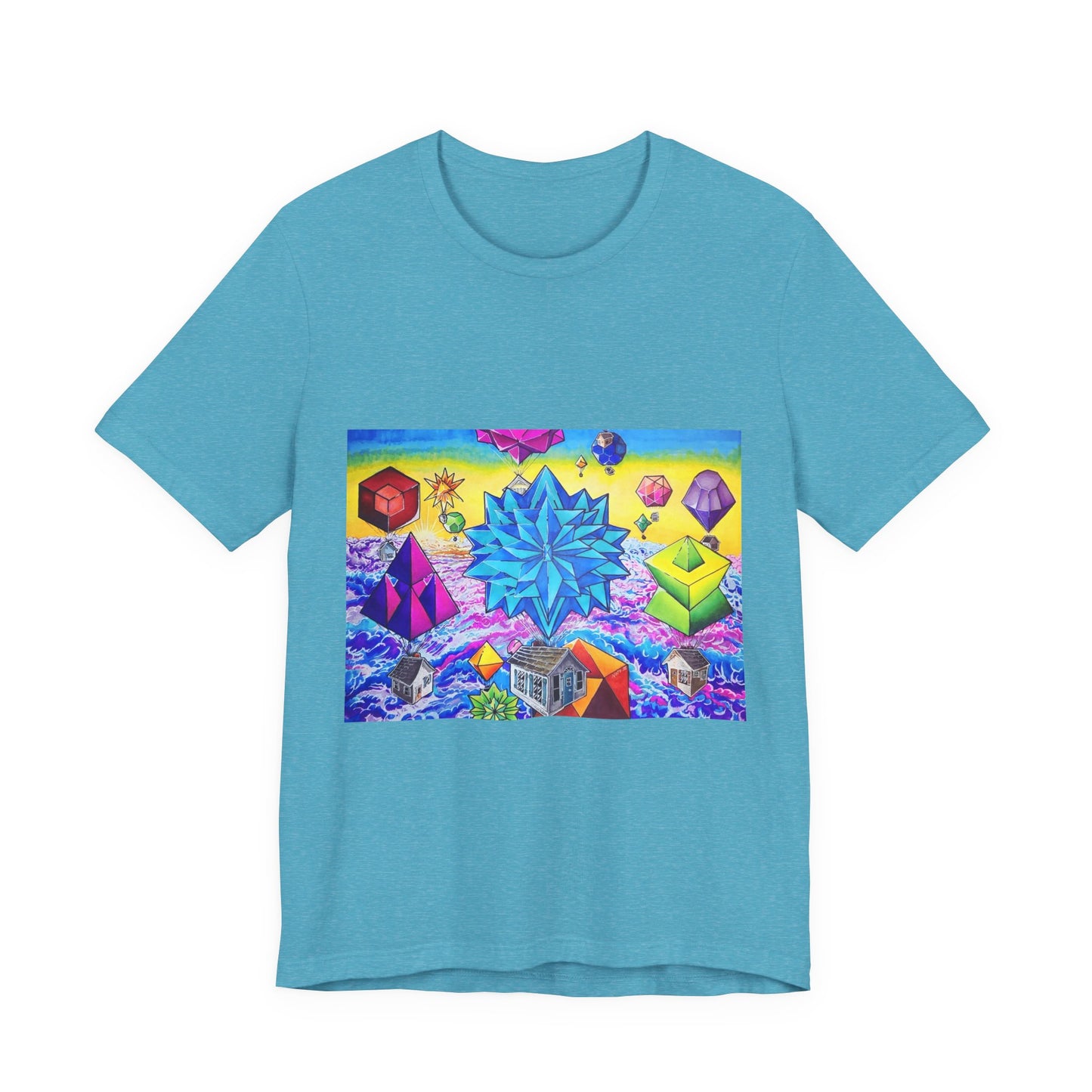 "There goes the neighborhood" Tshirt. Psychedelic Geometric Art T-Shirt