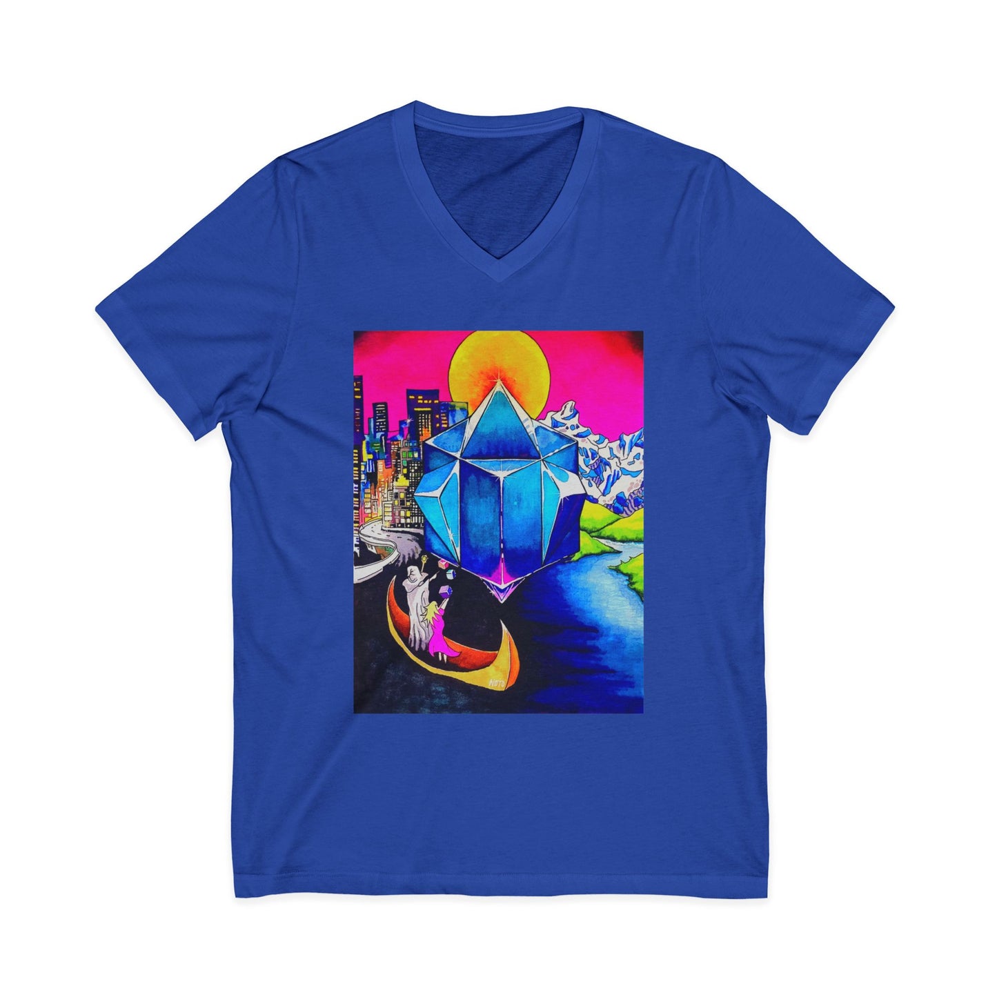 "Create Your World" V-Neck Tee