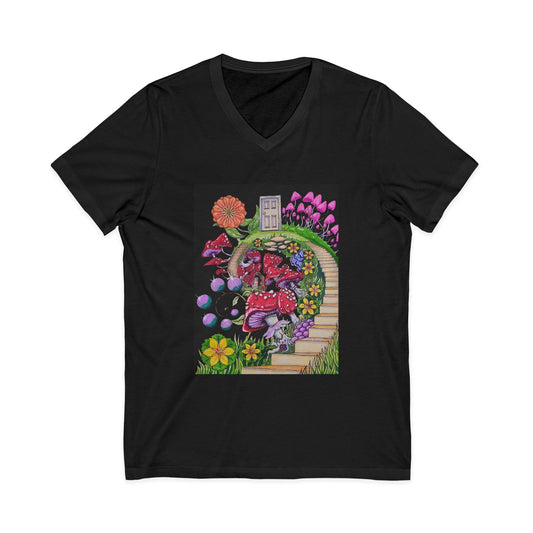 "Paths and Doorways" illustrated by Noto the Artist on V Neck tshirt. Colorful Art V-Neck Tee - Creative Graphic Tee, Unique Gift for Art Lovers, Spring Fashion, Comfortable Casual Wear, Perfect for Any [...]