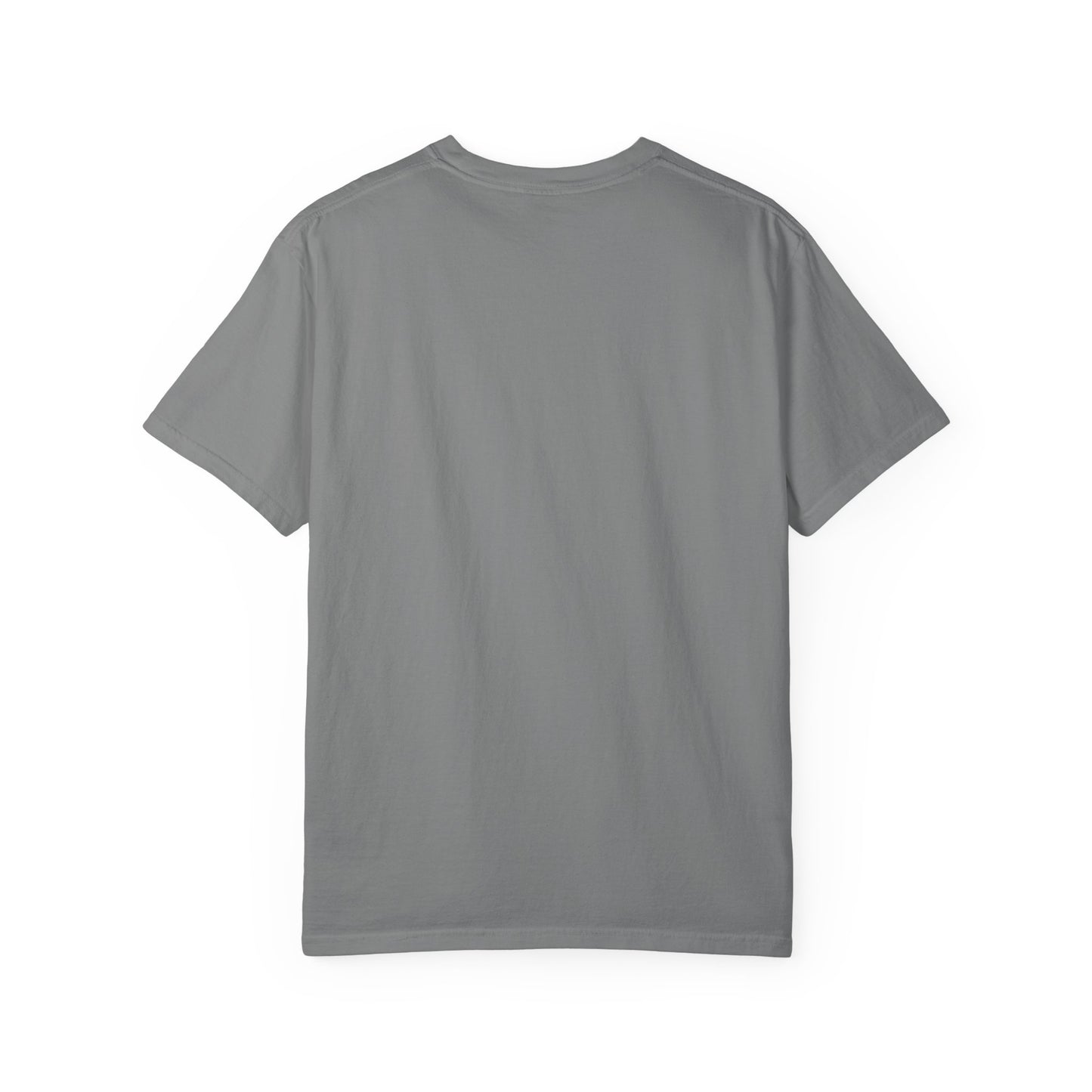 "Blue Mushroom House" T-shirt featuring artwork by Frank Noto