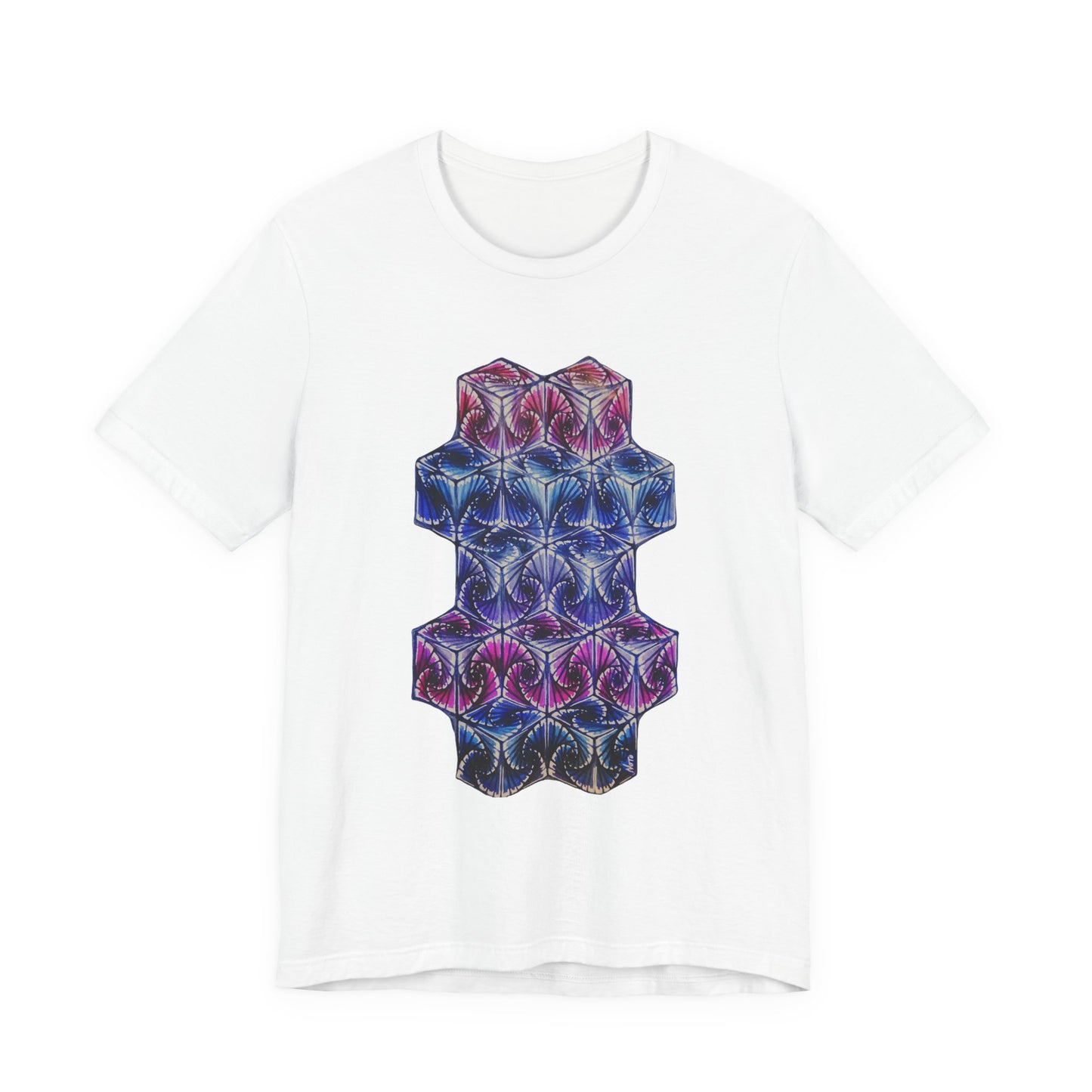 " Butterfly Cubes" T-shirt featuring artwork originally hand illustrated by Noto the Artist. Cosmic Vibes Unisex Jersey Tee, Graphic Tee for Art Lovers, Unique T-Shirt for Music Festivals, Birthday Gift, Everyday Wear, Stylish [...]