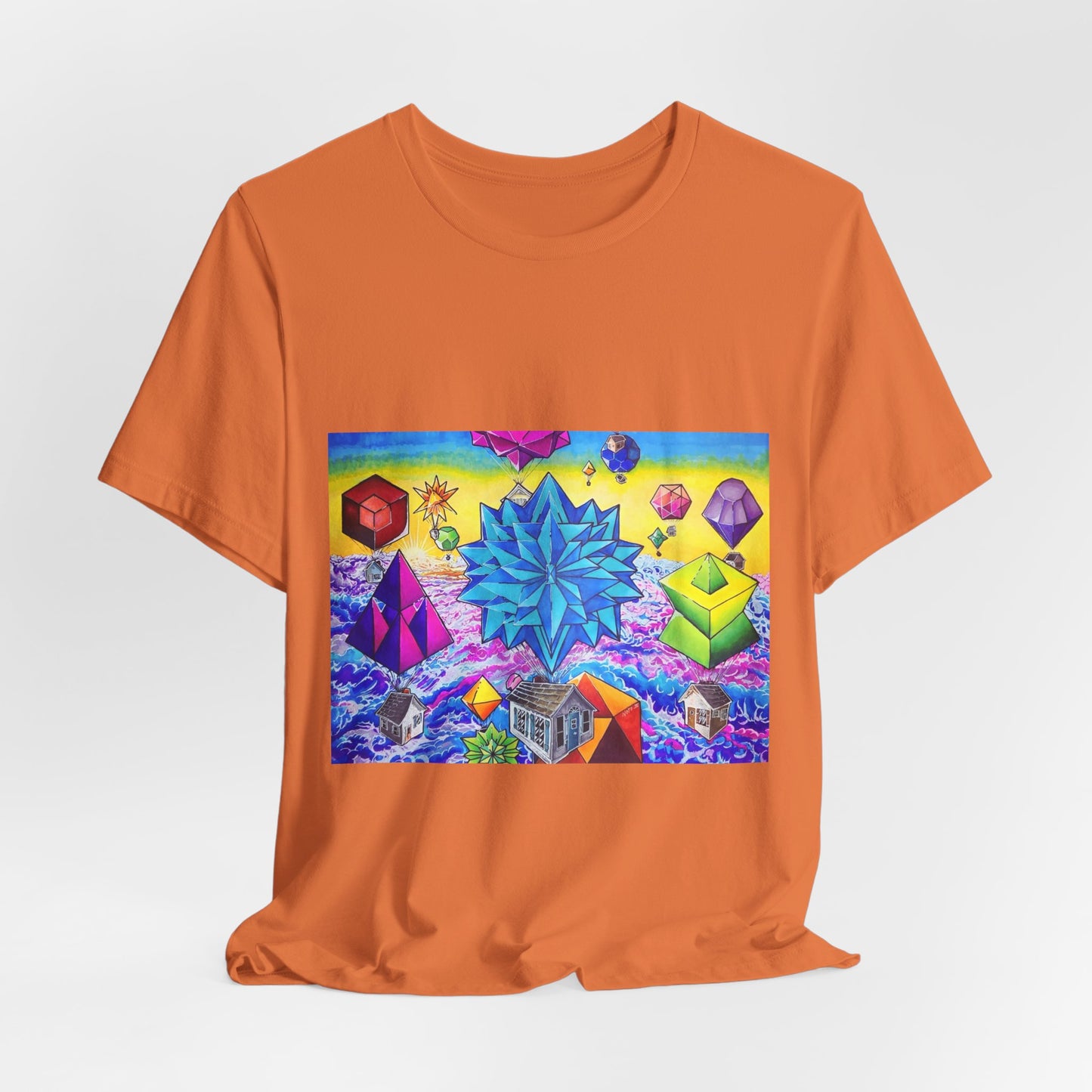 "There goes the neighborhood" Tshirt. Psychedelic Geometric Art T-Shirt