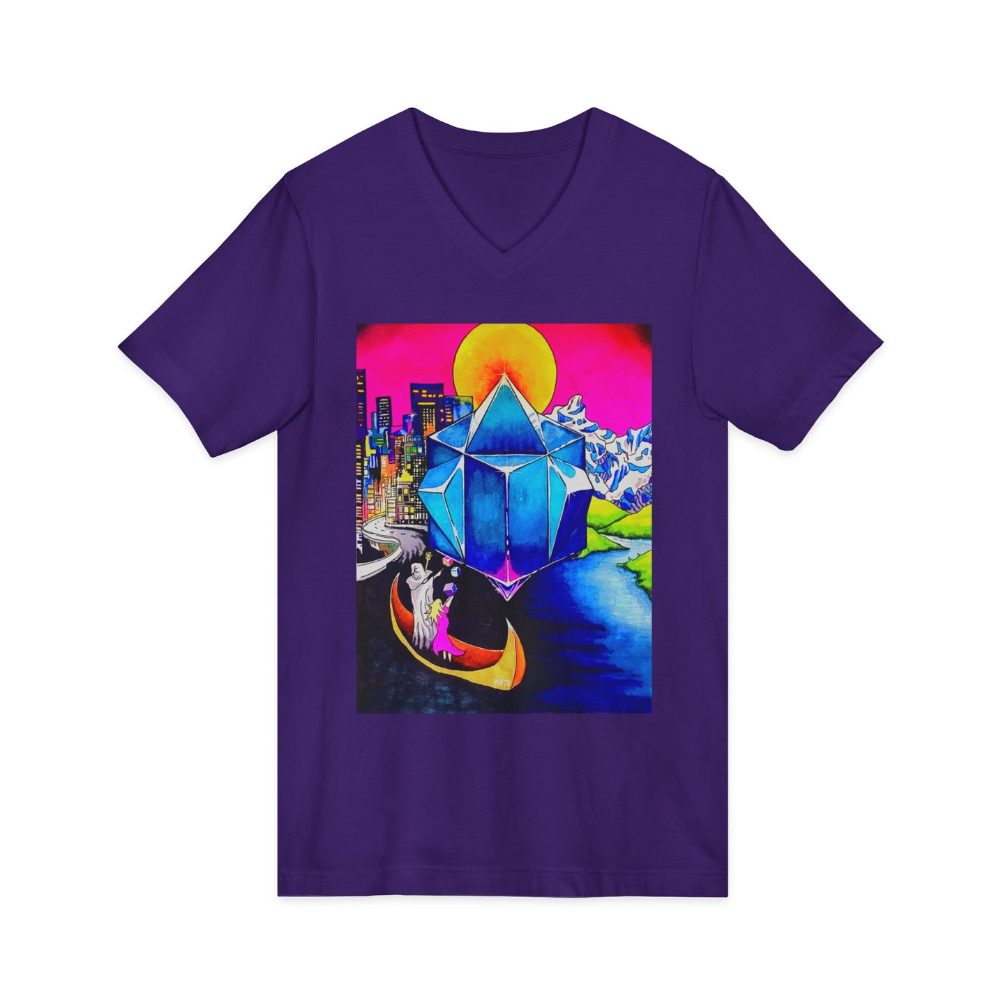 "Create Your World" V-Neck Tee