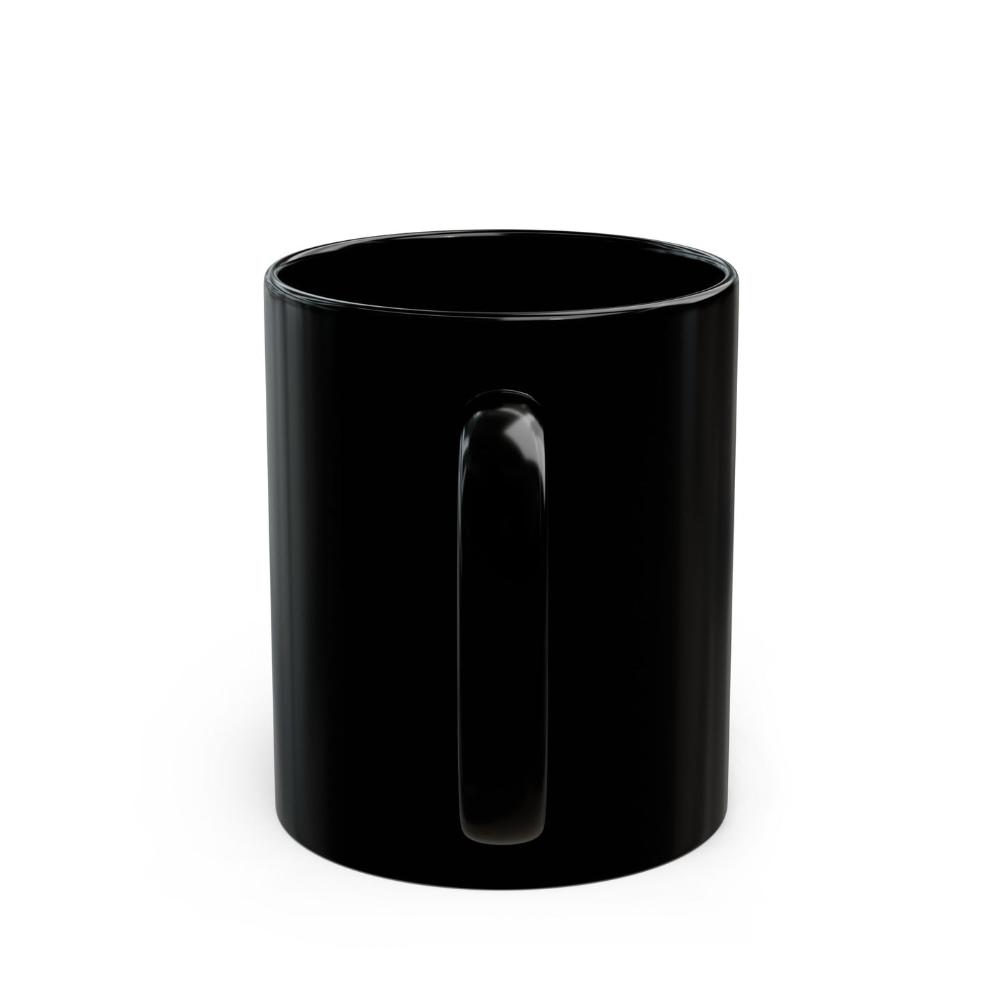 "Blue Deer" Mug featuring artwork by Frank Noto.  Elegant Black Mug - Ideal for Coffee Lovers, Gift for Birthdays, Home or Office Use, Stylish Drinkware