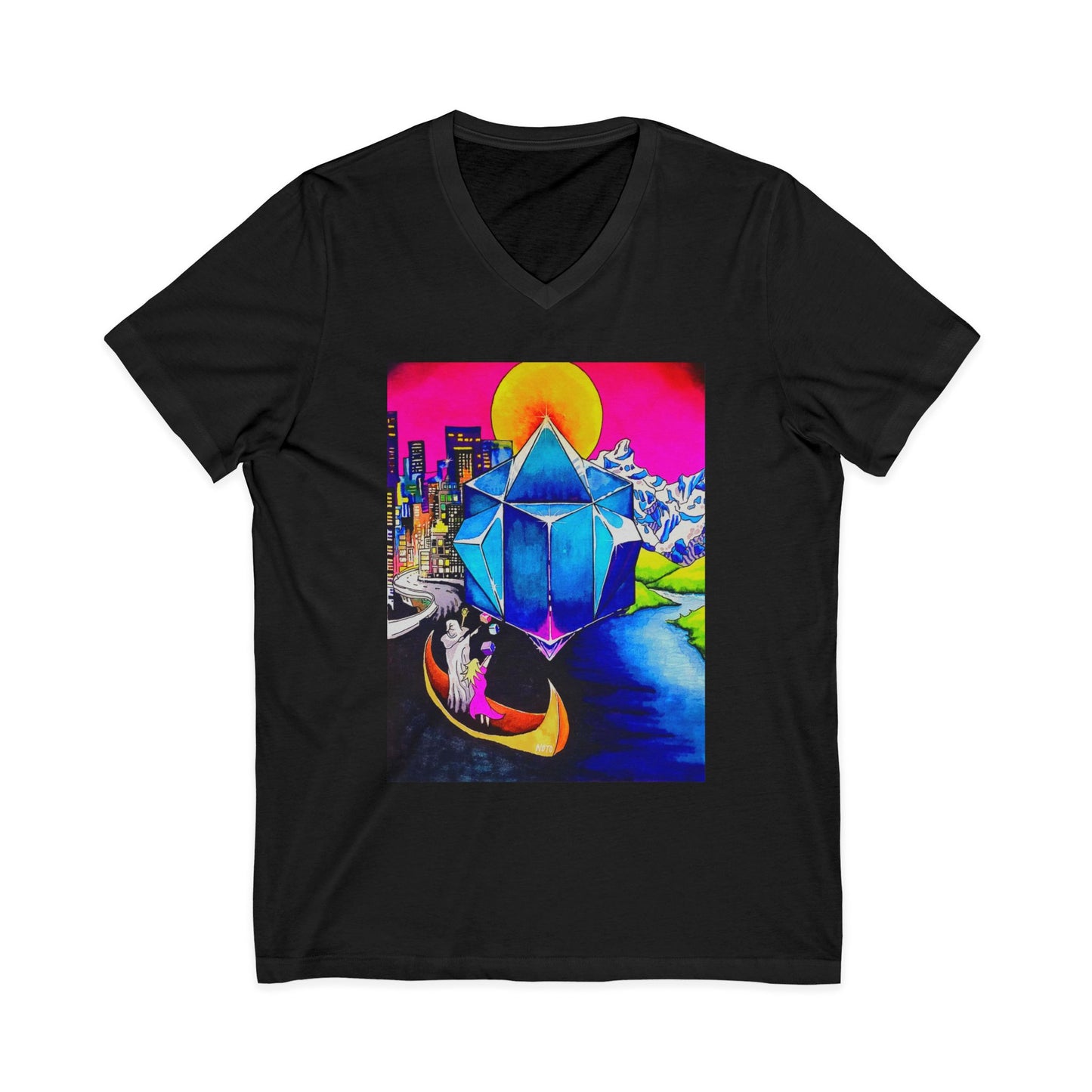 "Create Your World" V-Neck Tee