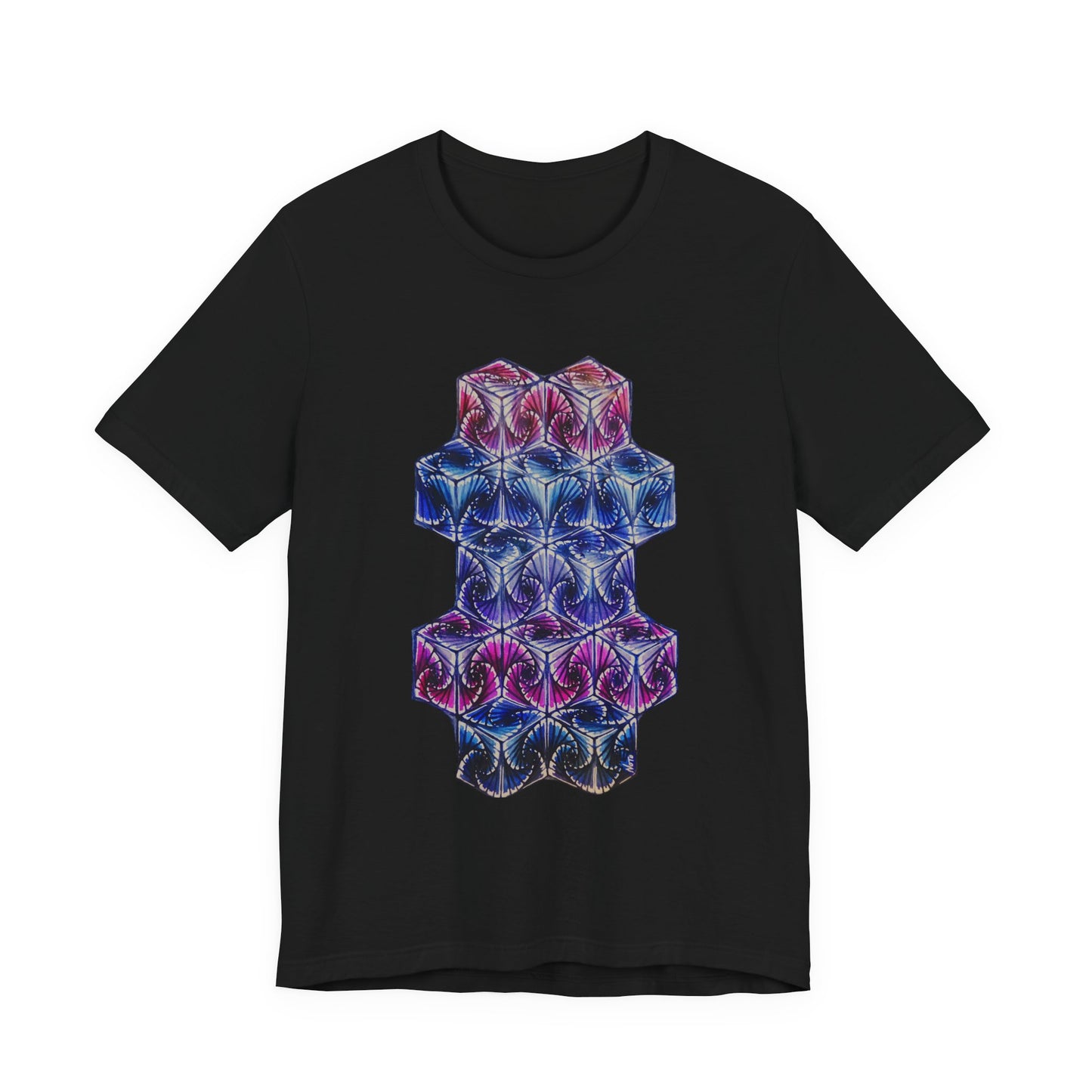 " Butterfly Cubes" T-shirt featuring artwork originally hand illustrated by Noto the Artist. Cosmic Vibes Unisex Jersey Tee, Graphic Tee for Art Lovers, Unique T-Shirt for Music Festivals, Birthday Gift, Everyday Wear, Stylish [...]