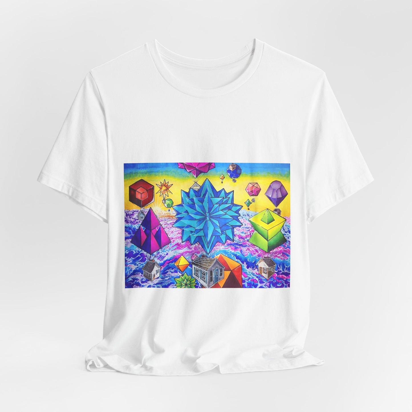 "There goes the neighborhood" Tshirt. Psychedelic Geometric Art T-Shirt