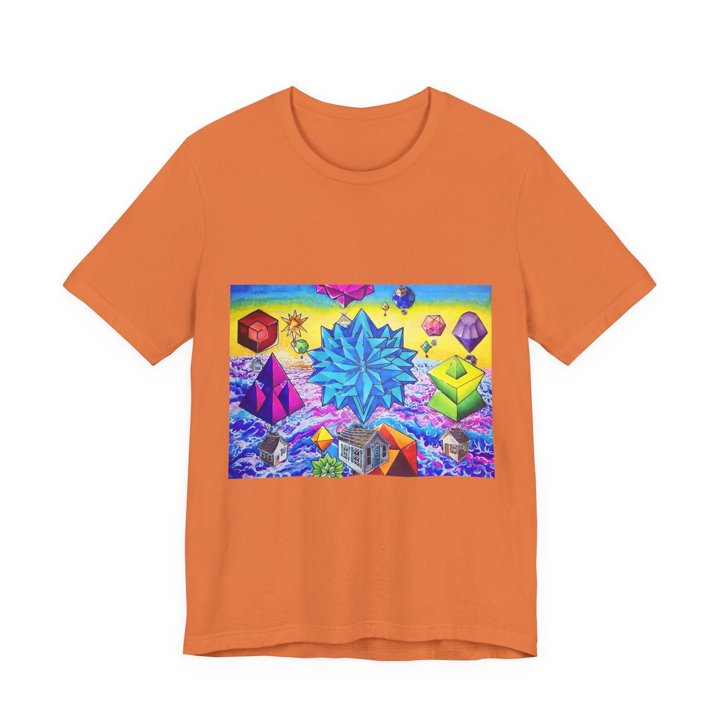 "There goes the neighborhood" Tshirt. Psychedelic Geometric Art T-Shirt