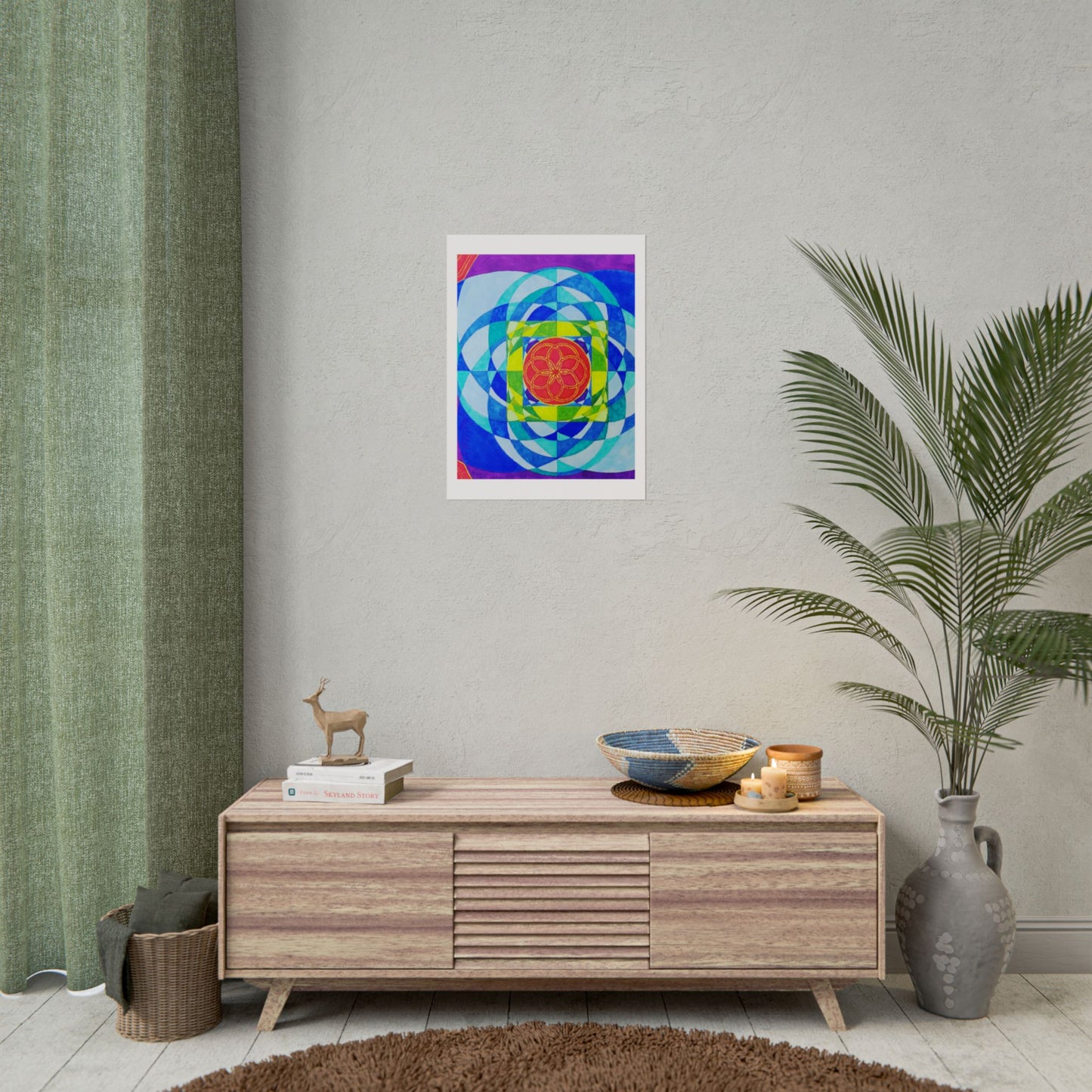 Squared Circle by Frank Noto print poster of original artwork....