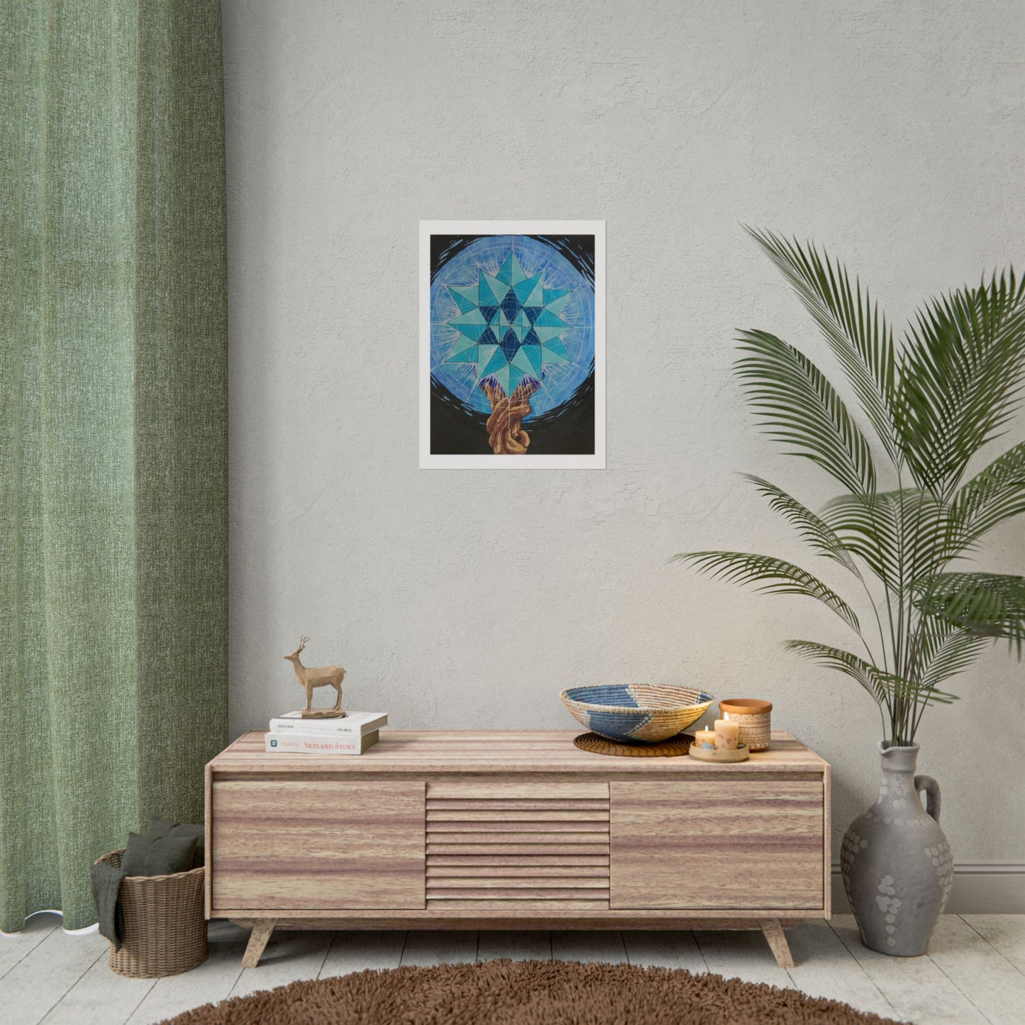 "The Staff" poster print of original artwork by F Noto