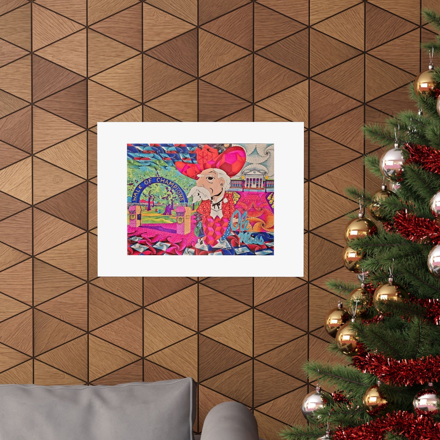 "Ole Miss Daytripper" Matte Poster — Vibrant Pop-Art Illustration