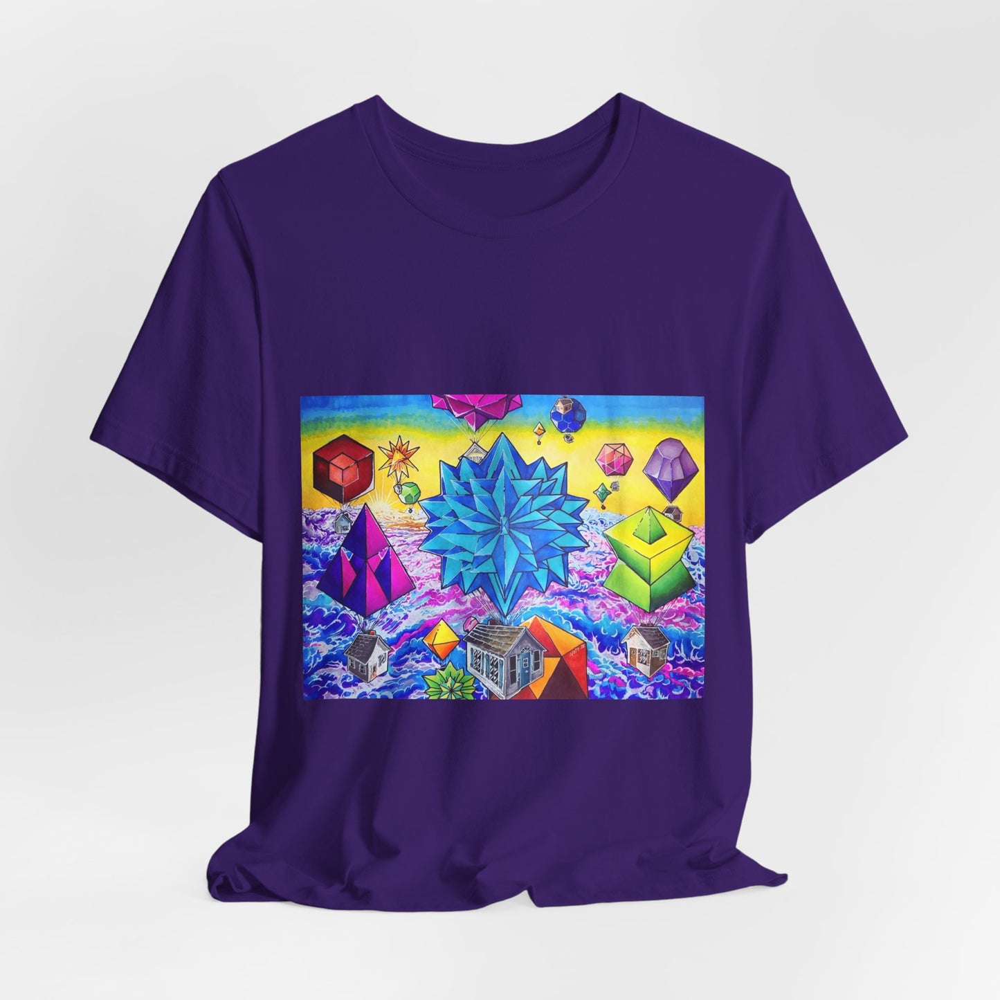 "There goes the neighborhood" Tshirt. Psychedelic Geometric Art T-Shirt