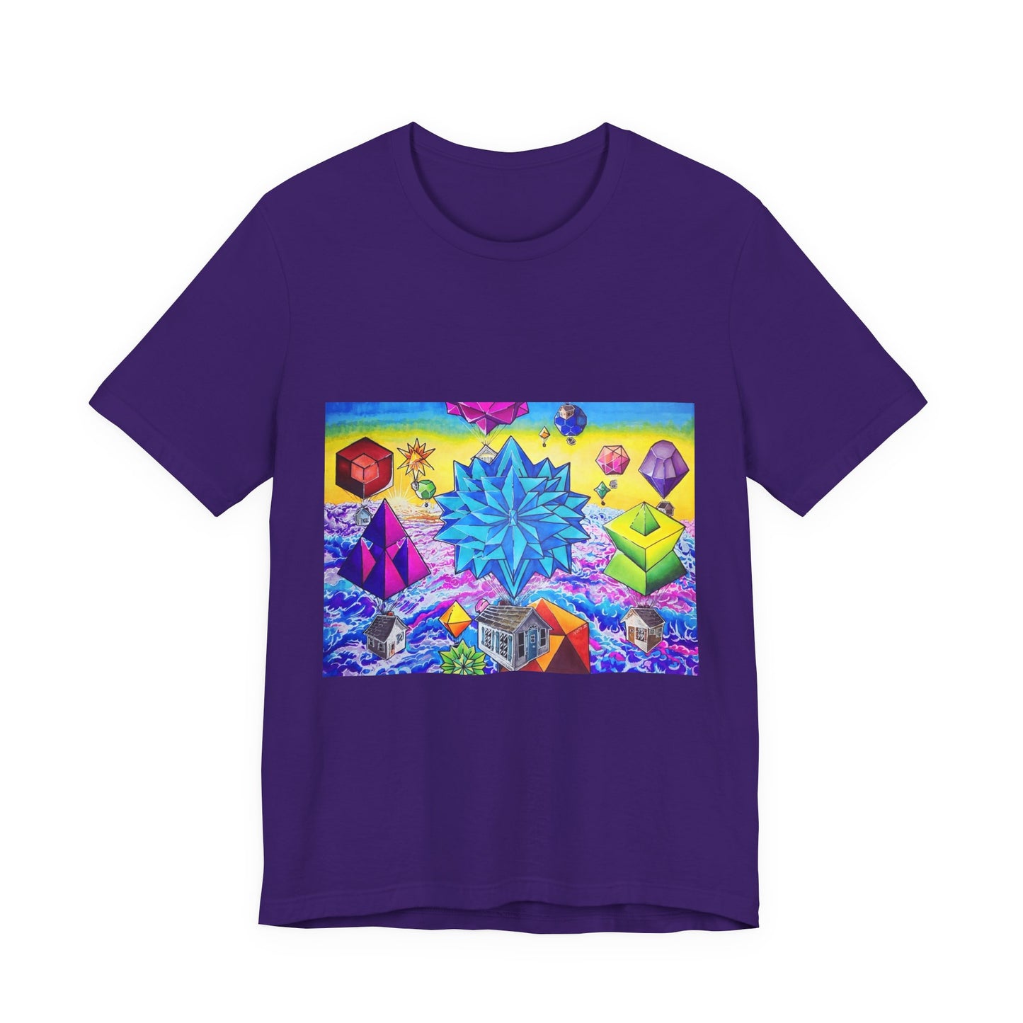 "There goes the neighborhood" Tshirt. Psychedelic Geometric Art T-Shirt