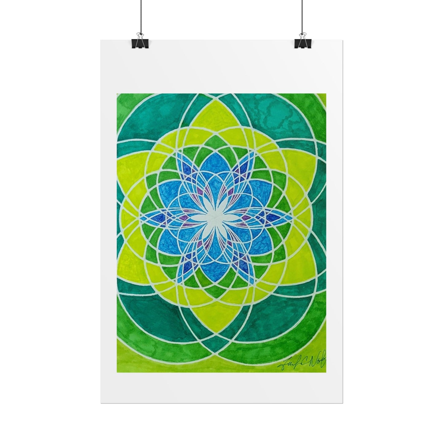 "Seed of Life" Poster print of artwork by Mississippi artist Frank Noto aka "Noto the Artist"