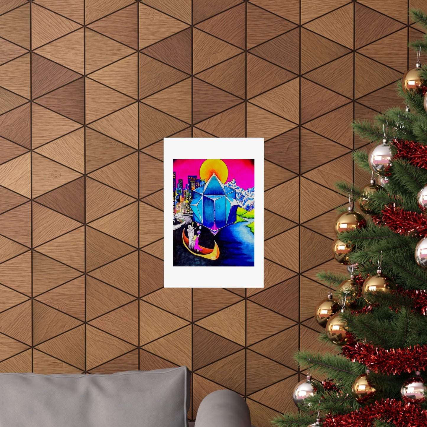 "Create your World" print by Noto the Artist. Vibrant Matte Vertical Posters, Colorful Wall Art Décor for Home, Unique Gift for Art Lovers, Bright and Whimsical Decoration