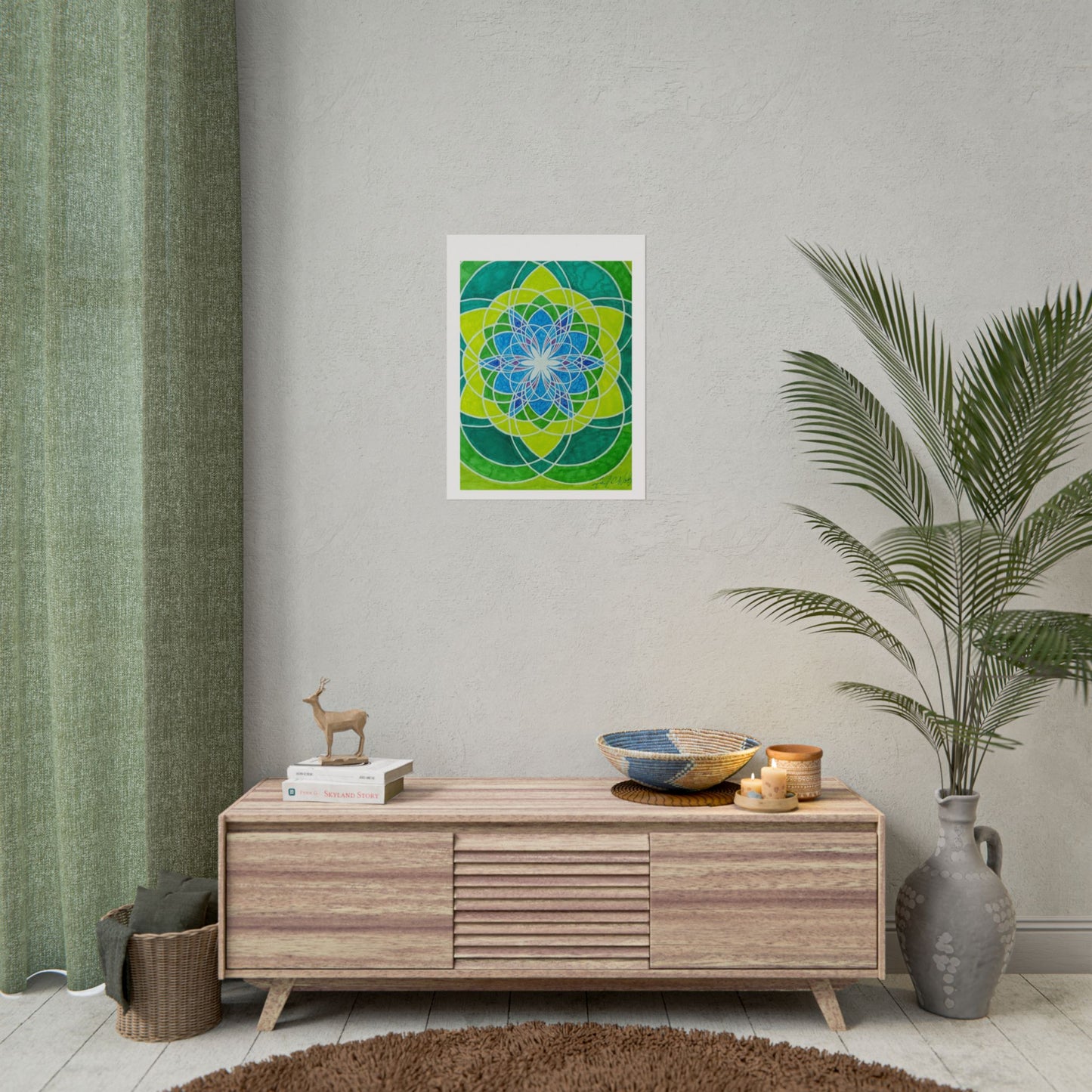 "Seed of Life" Poster print of artwork by Mississippi artist Frank Noto aka "Noto the Artist"