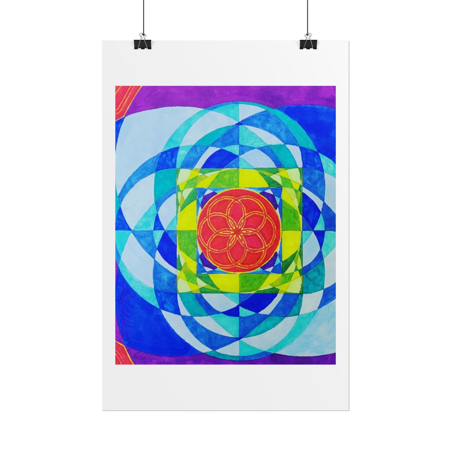 Squared Circle by Frank Noto print poster of original artwork....