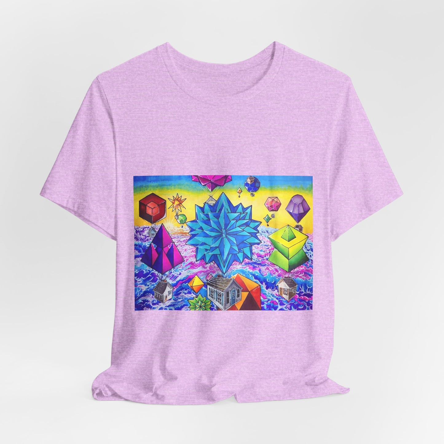 "There goes the neighborhood" Tshirt. Psychedelic Geometric Art T-Shirt