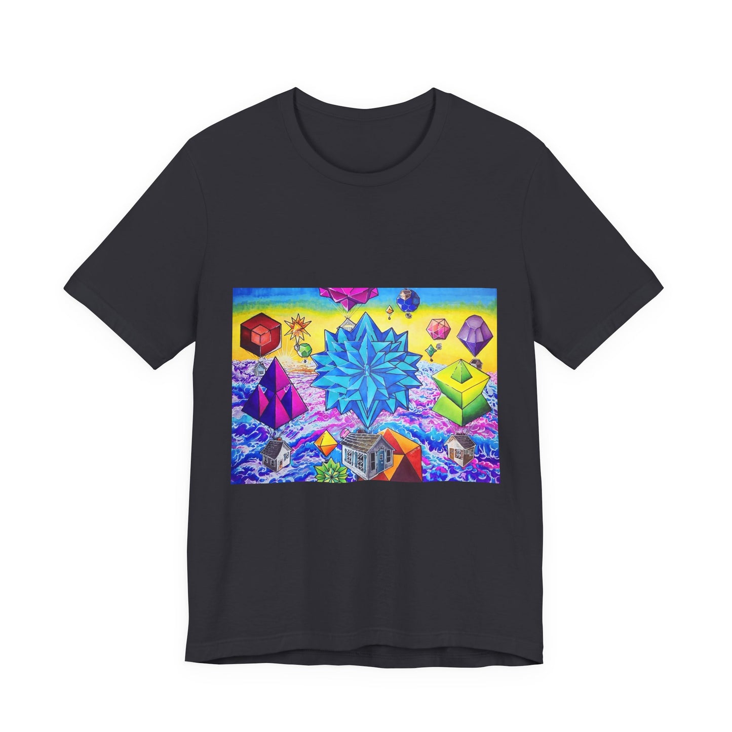 "There goes the neighborhood" Tshirt. Psychedelic Geometric Art T-Shirt