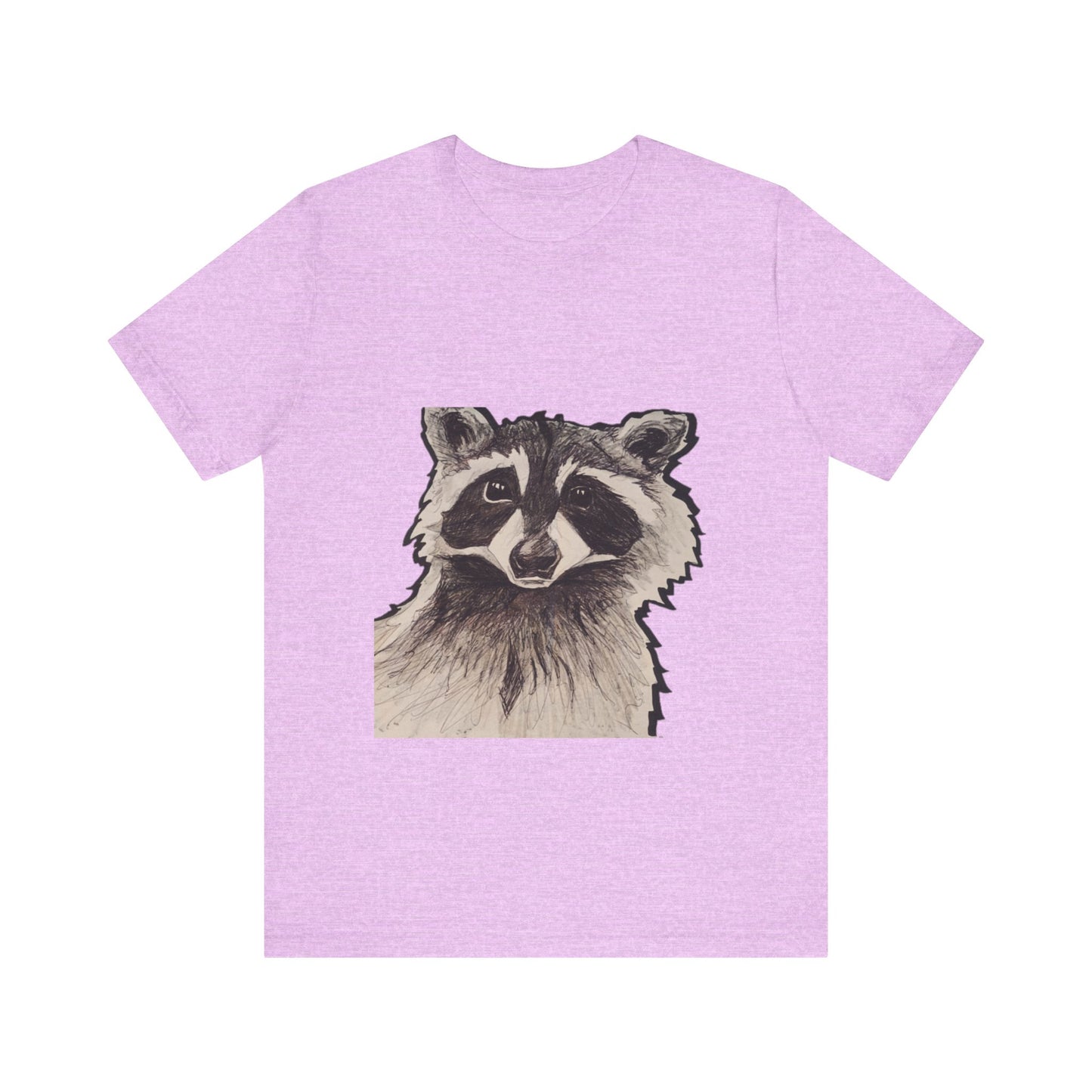"Nosy Raccoon" illustrated by Noto the Artist. Raccoon Graphic Tee, Unisex Jersey Short Sleeve Shirt, Nature Lover Gift, Casual Wear, Wildlife Appreciation, Eco-Friendly Fashion