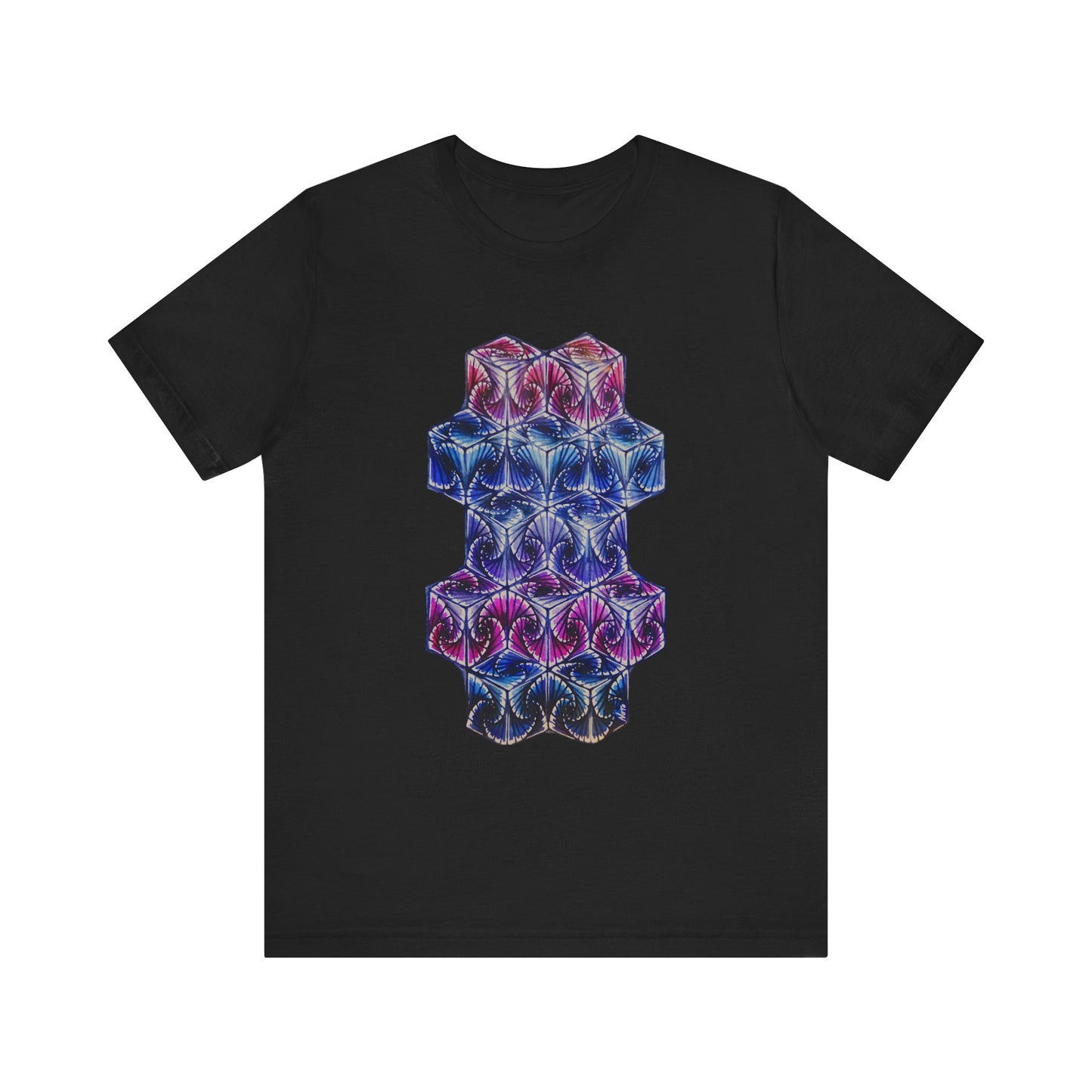 " Butterfly Cubes" T-shirt featuring artwork originally hand illustrated by Noto the Artist. Cosmic Vibes Unisex Jersey Tee, Graphic Tee for Art Lovers, Unique T-Shirt for Music Festivals, Birthday Gift, Everyday Wear, Stylish [...]