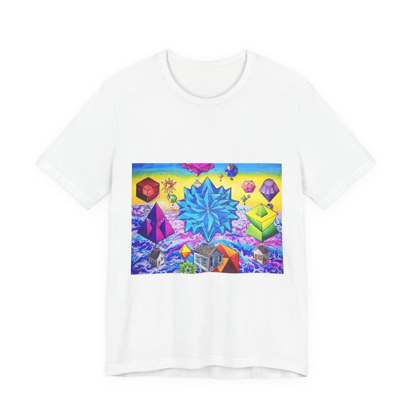 "There goes the neighborhood" Tshirt. Psychedelic Geometric Art T-Shirt