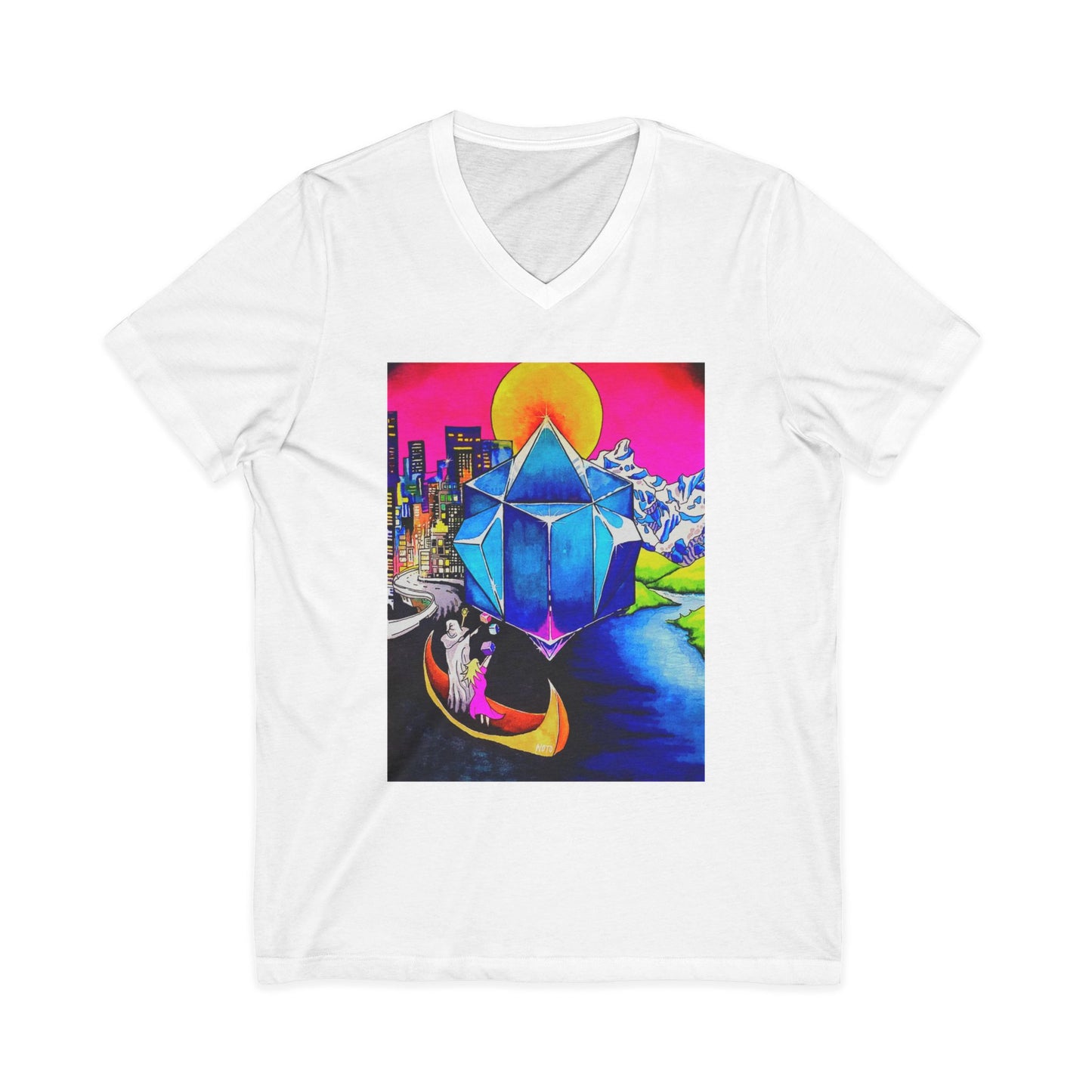 "Create Your World" V-Neck Tee