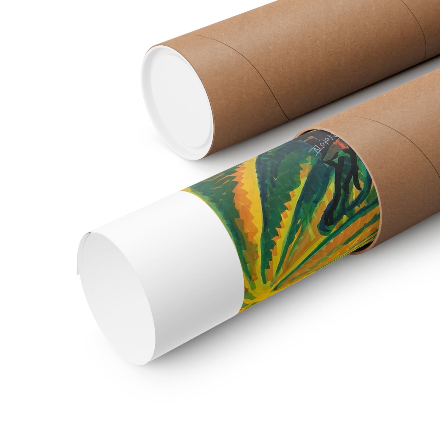 "Terry Harmonica Bean" print by Frank Noto. Blues Guitarist Matte Poster — Colorful Musician Wall Art