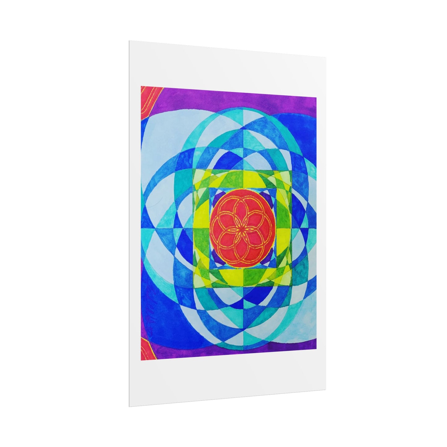 Squared Circle by Frank Noto print poster of original artwork....